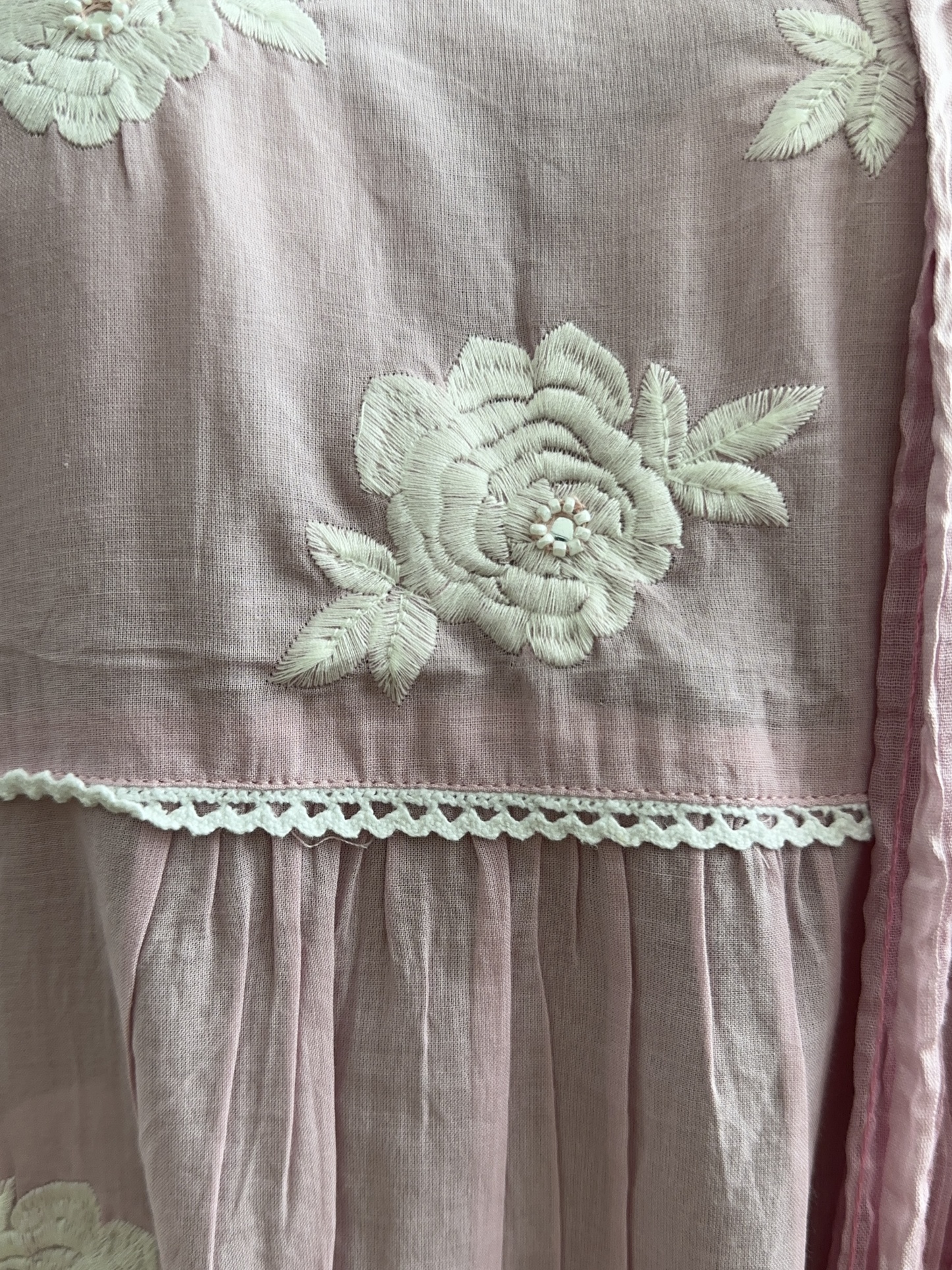Cotton Lace Border Kurta Set