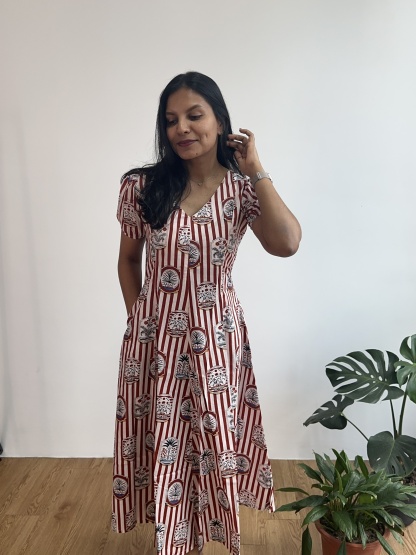 Panel Silhouette Dress