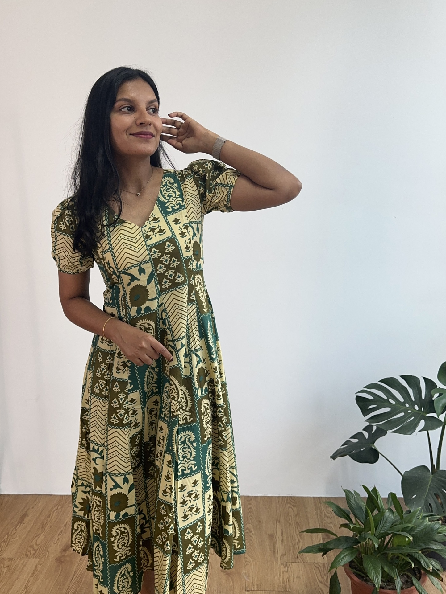 Panel Silhouette Dress