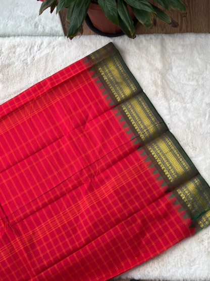 Handloom Cotton Saree without Blouse (60s)
