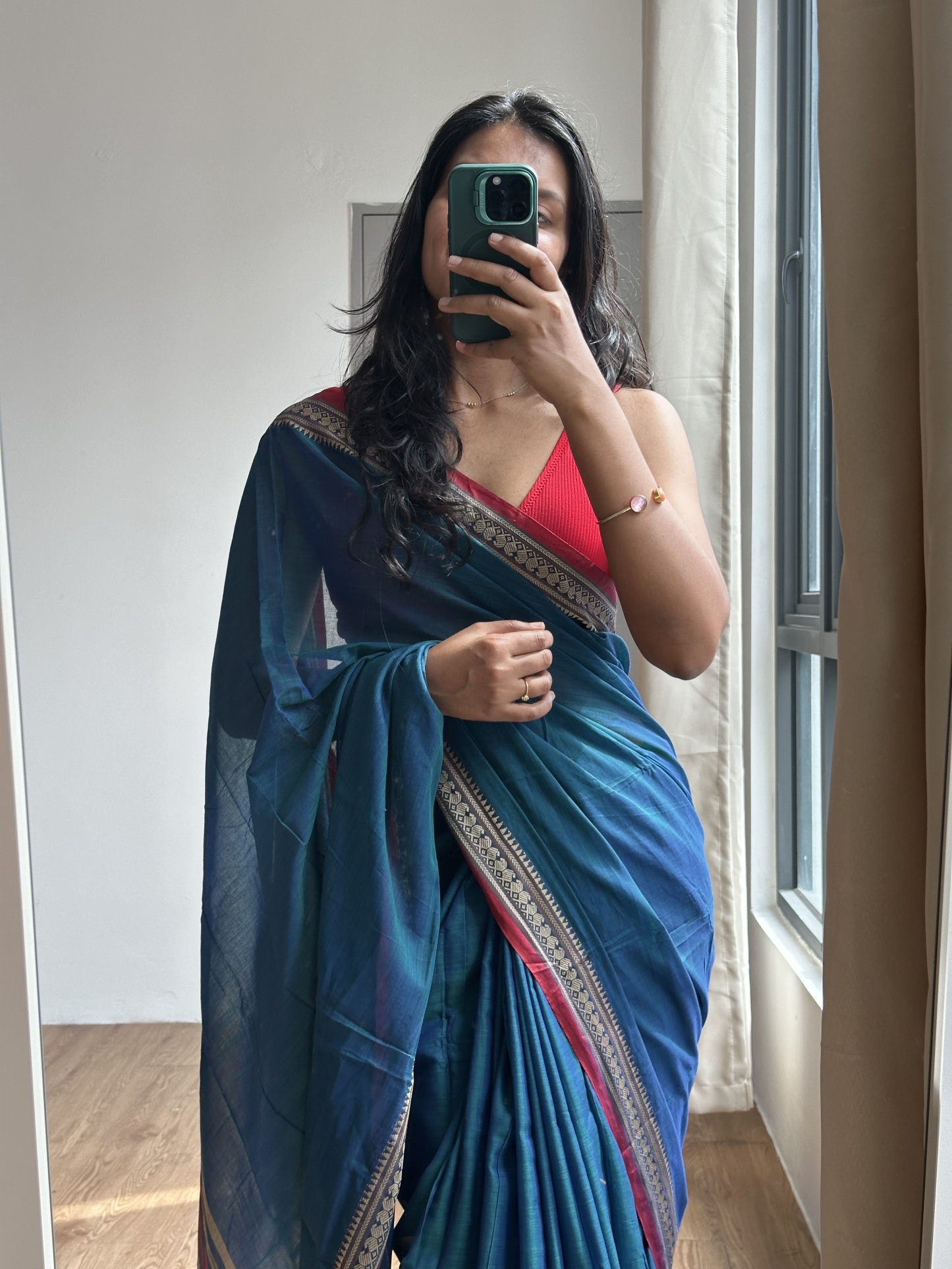 Mercerized Cotton Narayanpet (Mango Peacock)