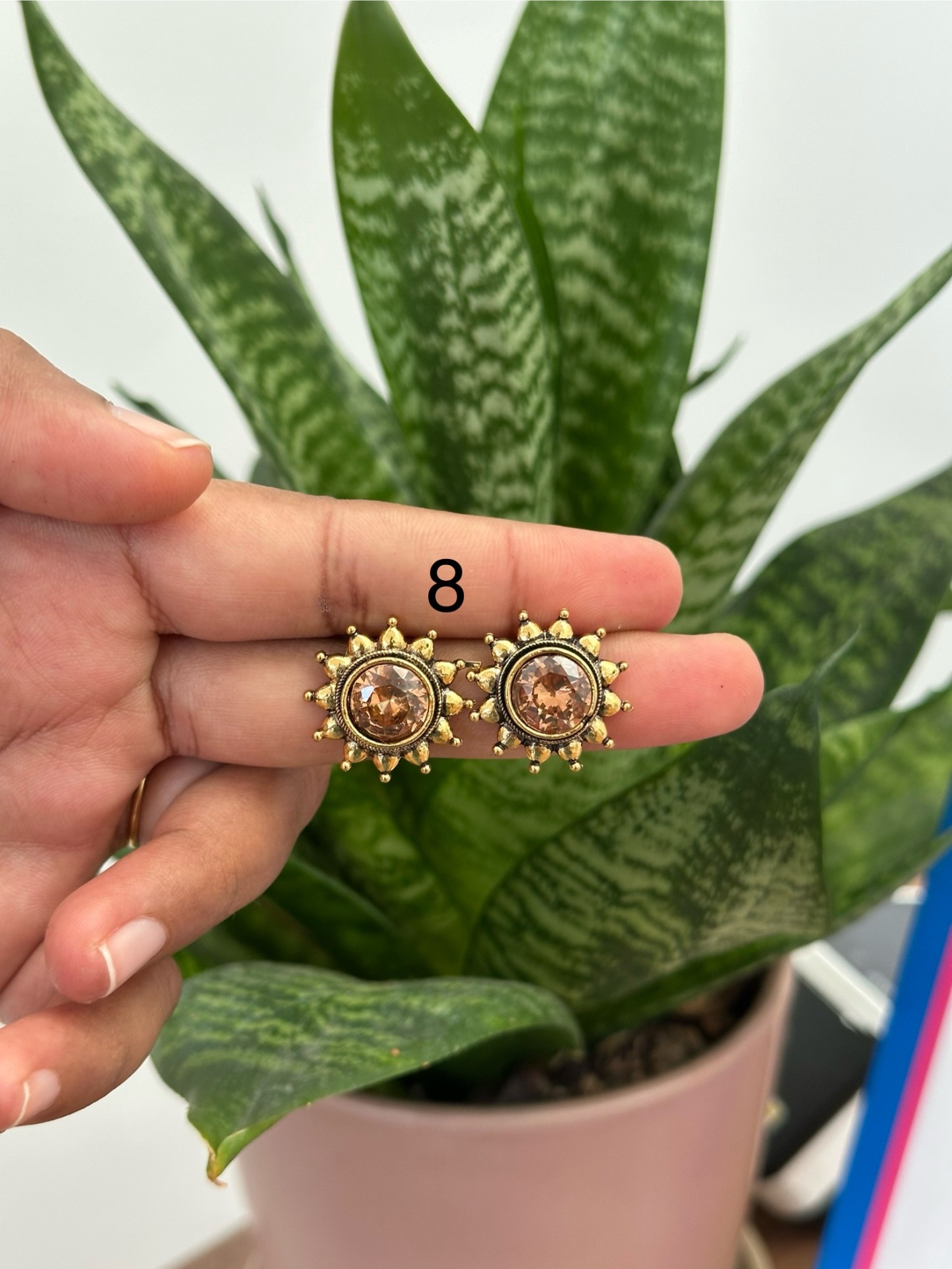 Flower Gold Stud