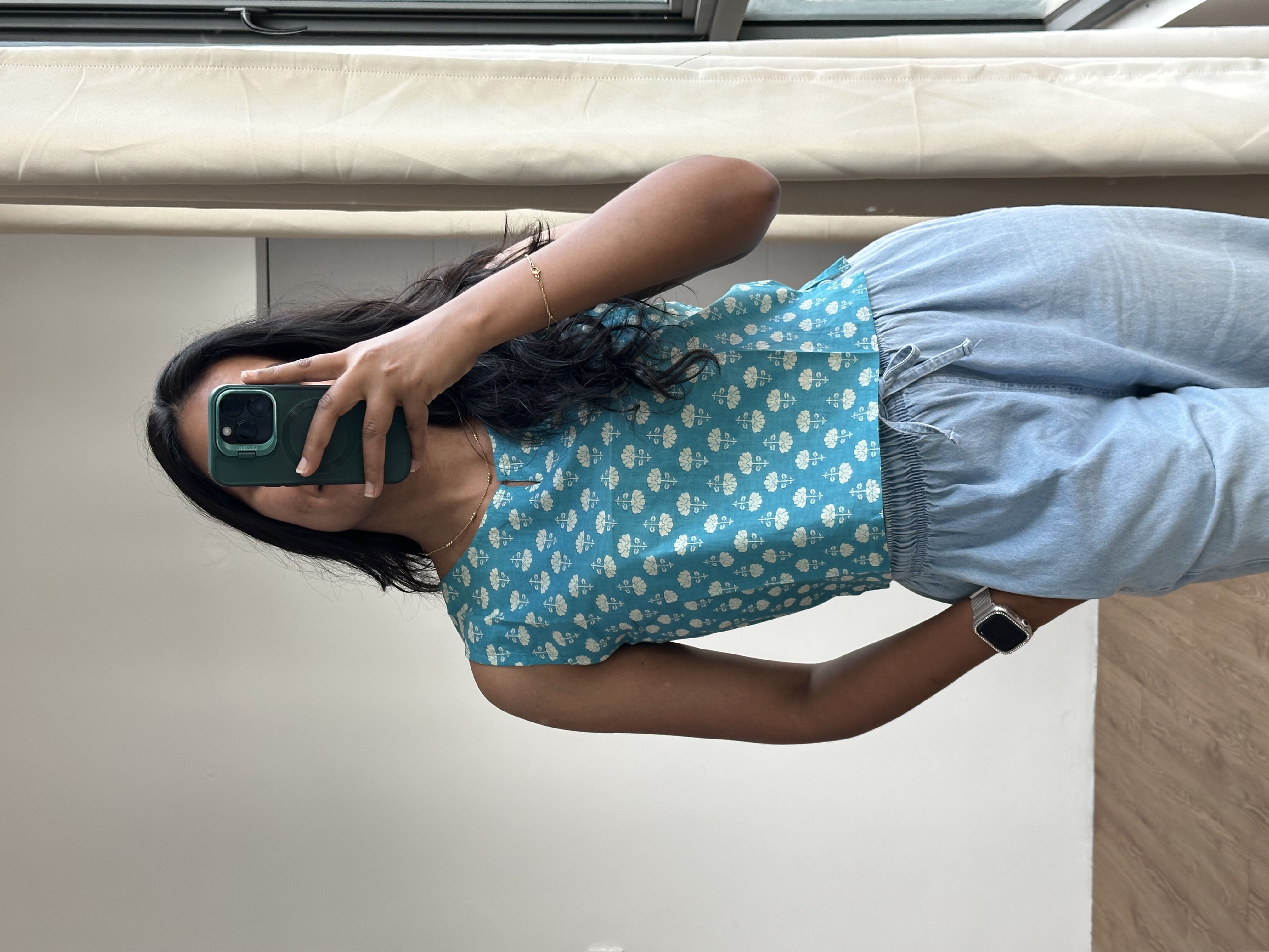 Cotton Crop Top (Light Blue)