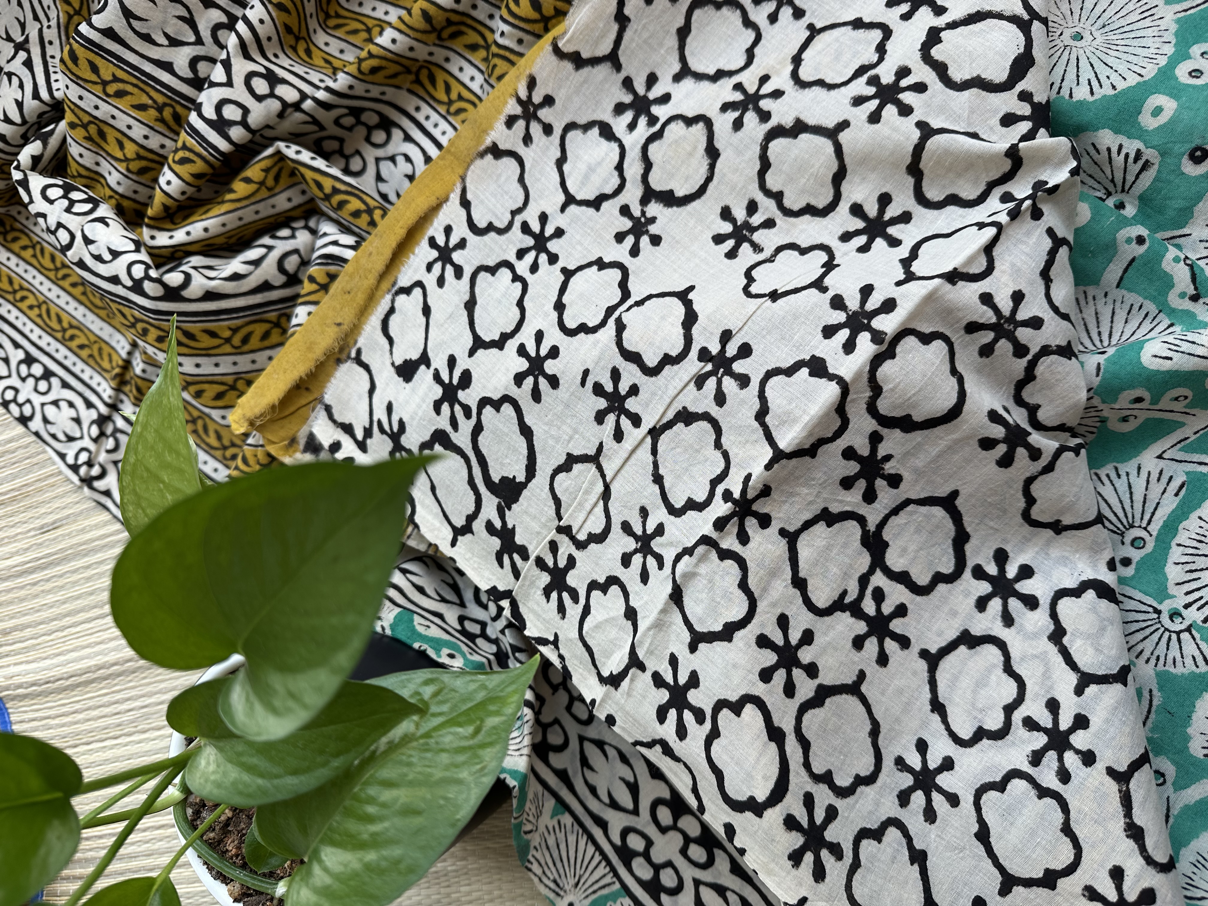 Mul Cotton Handblock Saree