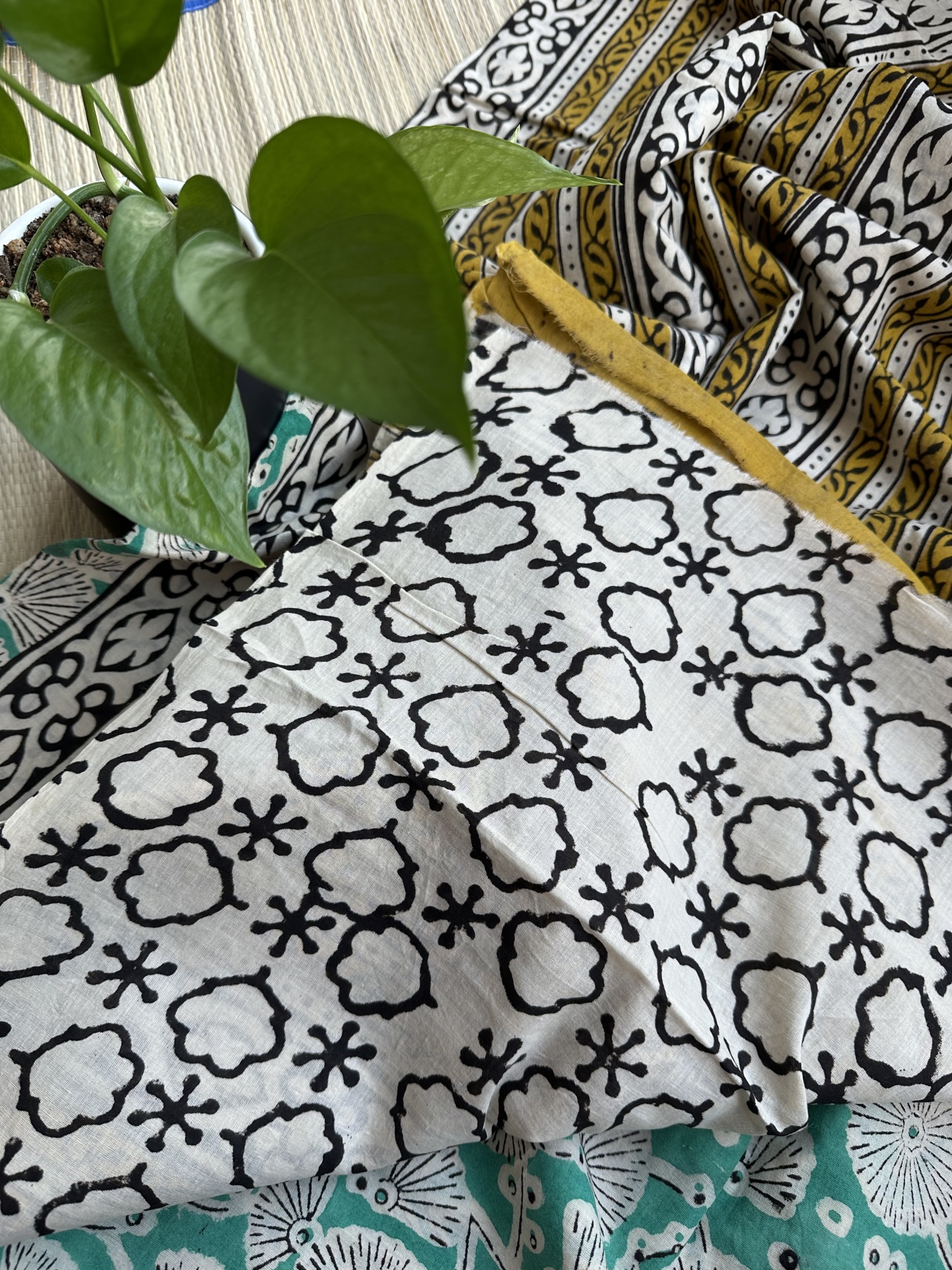 Mul Cotton Handblock Saree