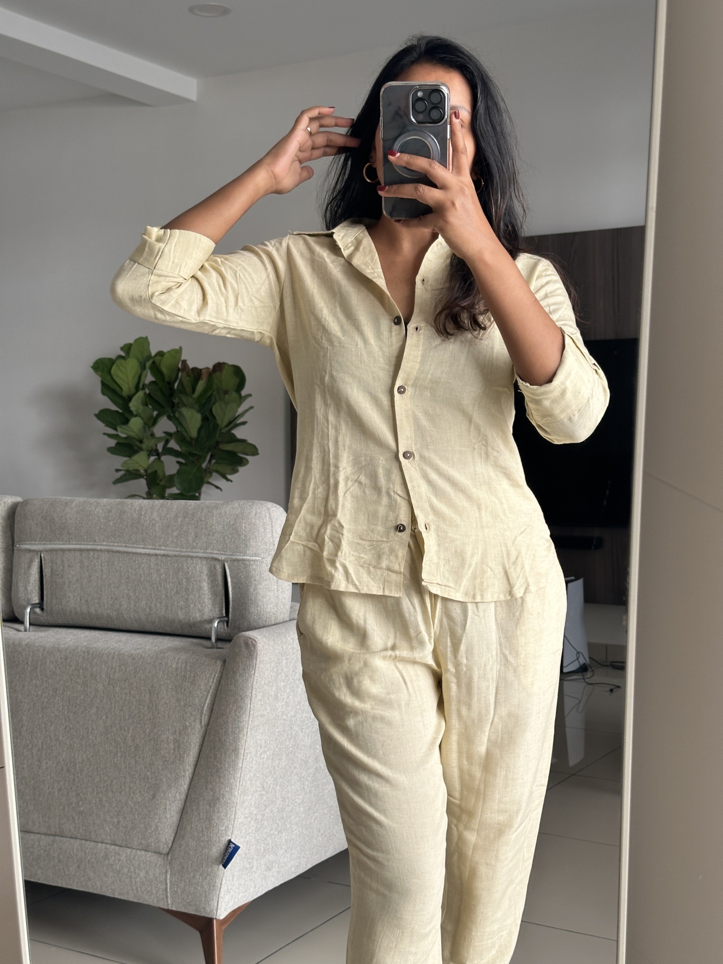 Casual Wear Linen Co ord Set