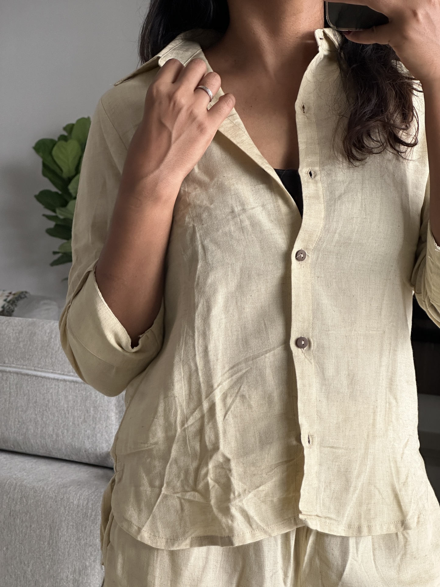 Casual Wear Linen Co ord Set