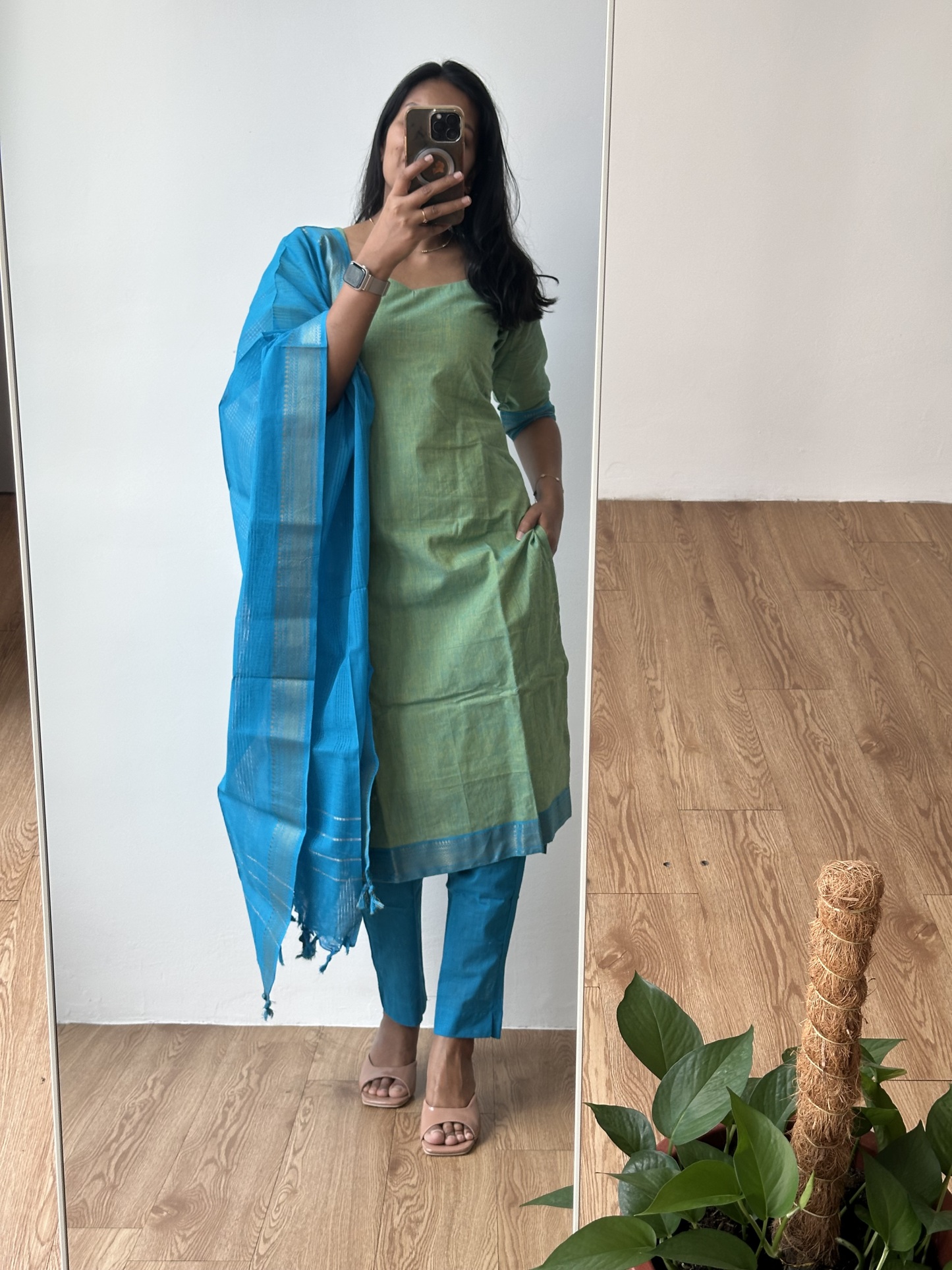 Mangalagiri Cotton Suit