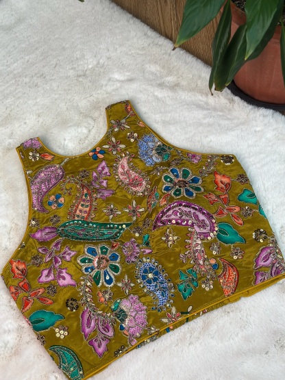 Pure Crepe Halter Neck Blouse
