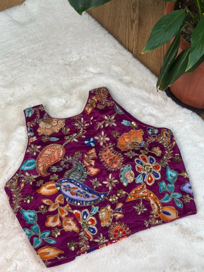Pure Crepe Halter Neck Blouse