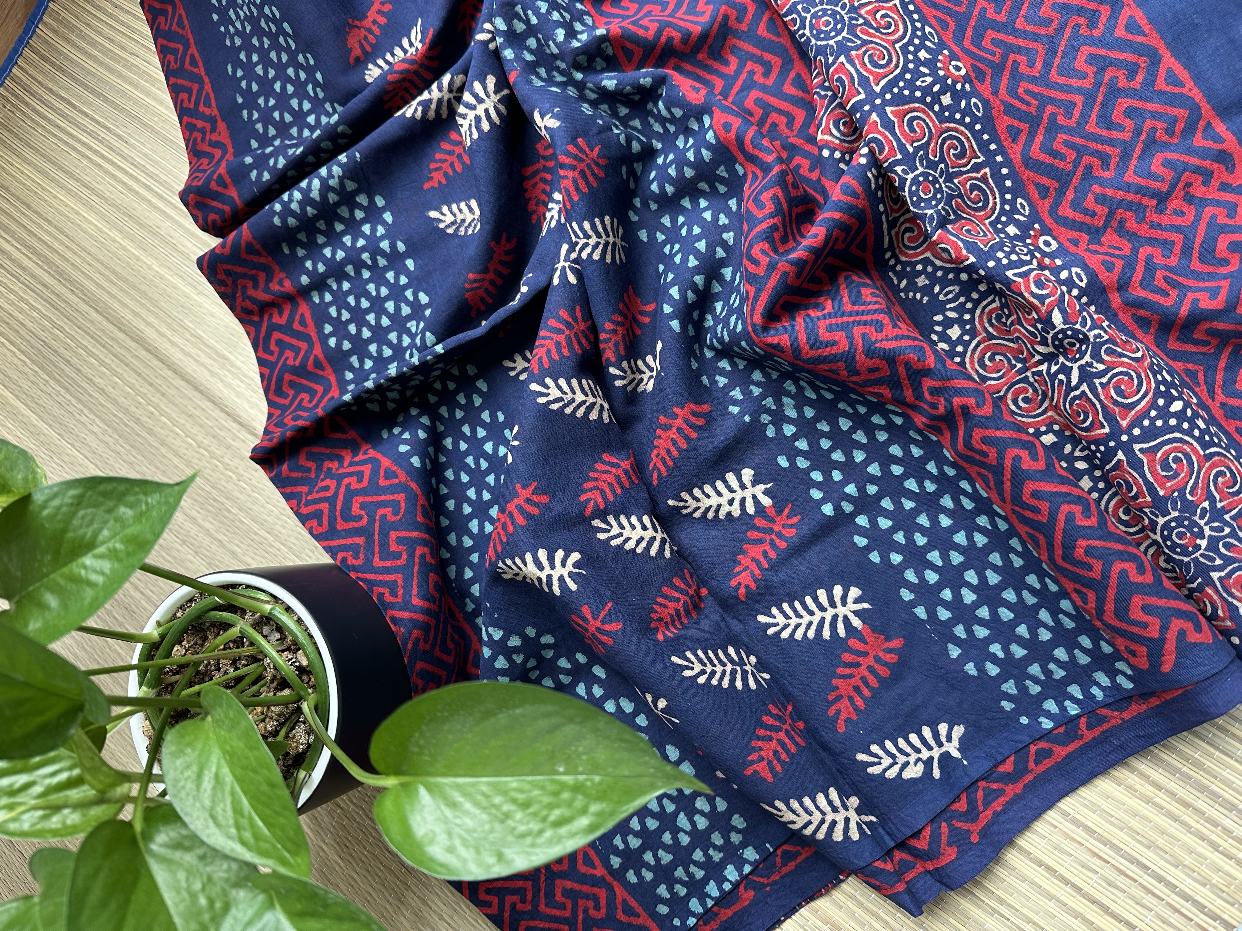 Mul Cotton Handblock Saree (13)