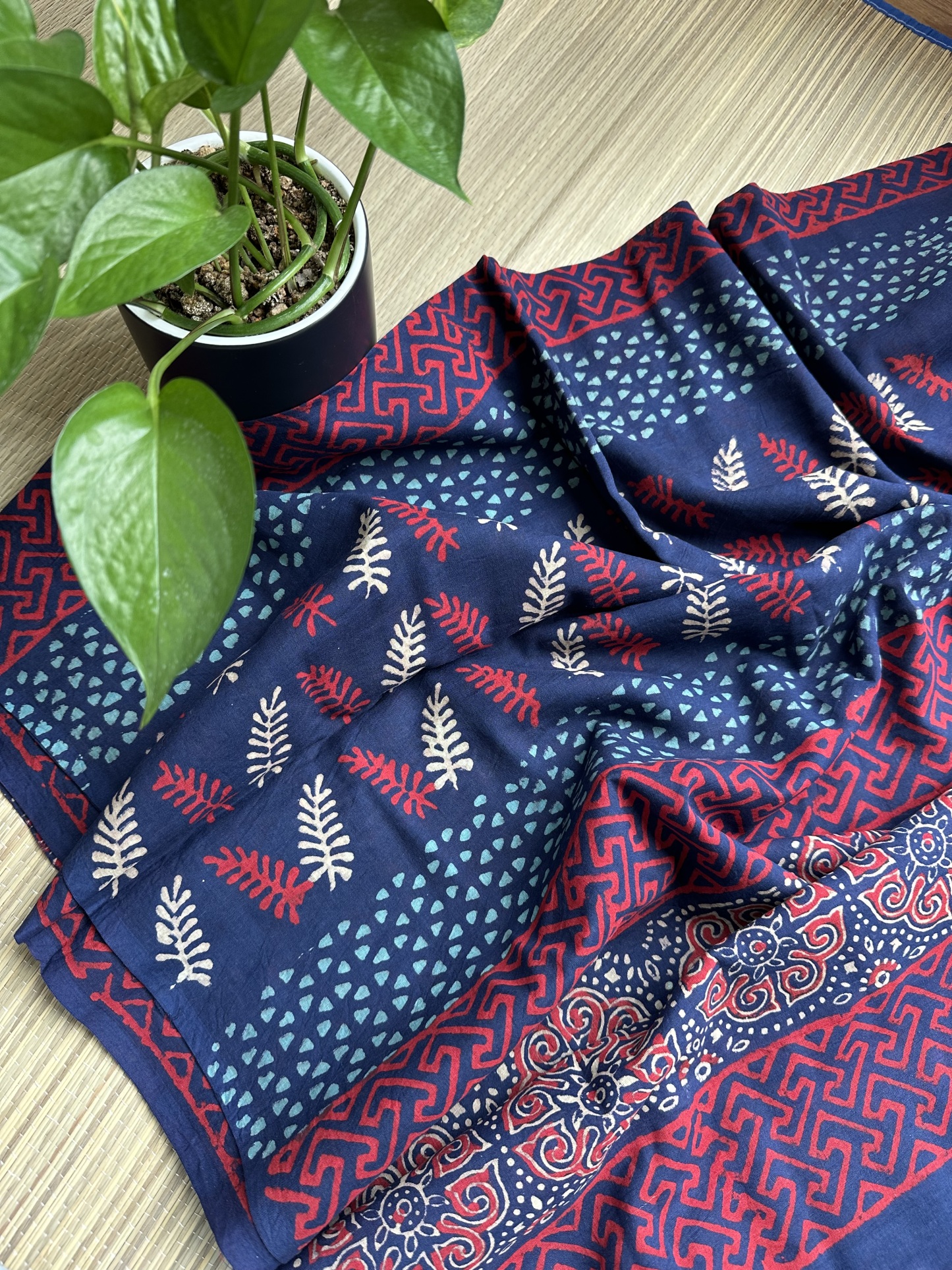 Mul Cotton Handblock Saree (13)