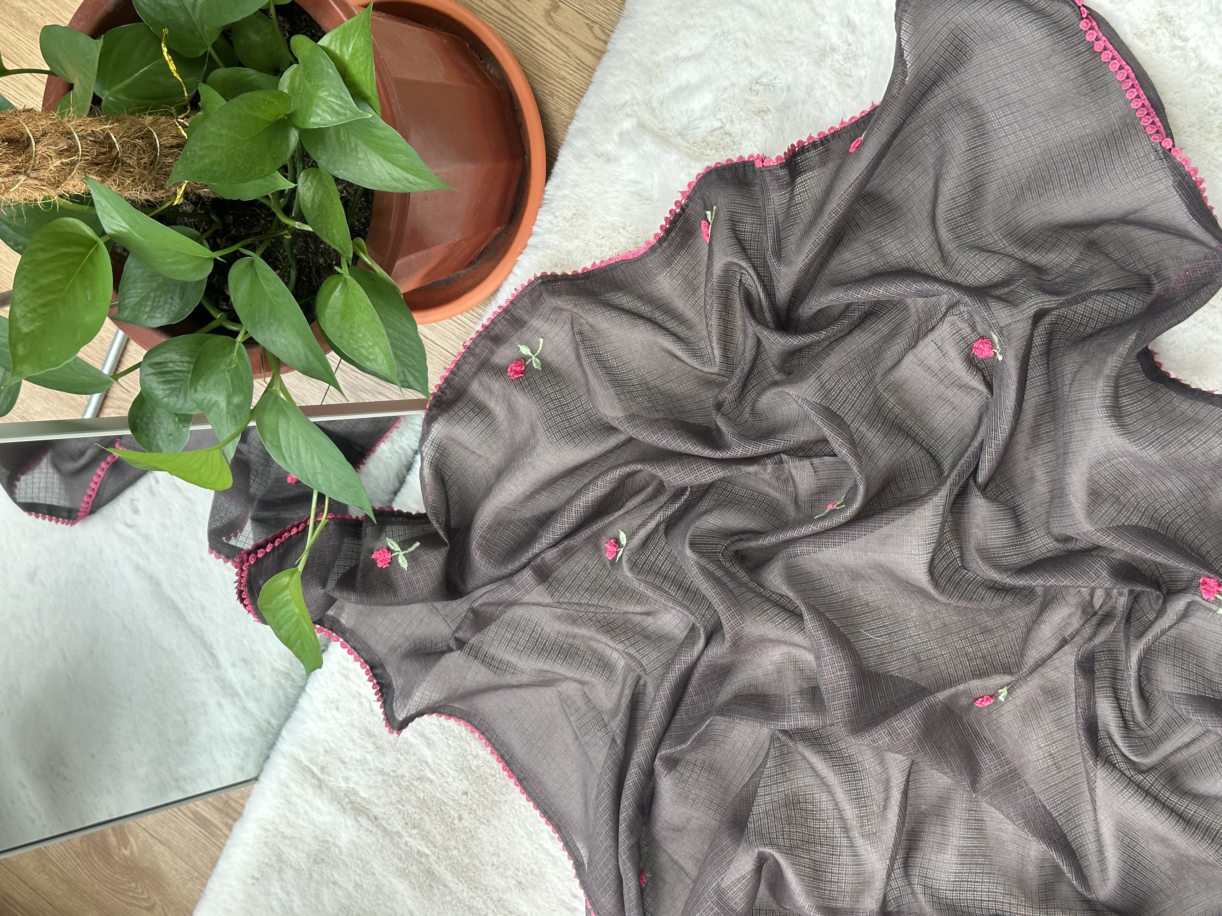 Kota Saree with Embroidery