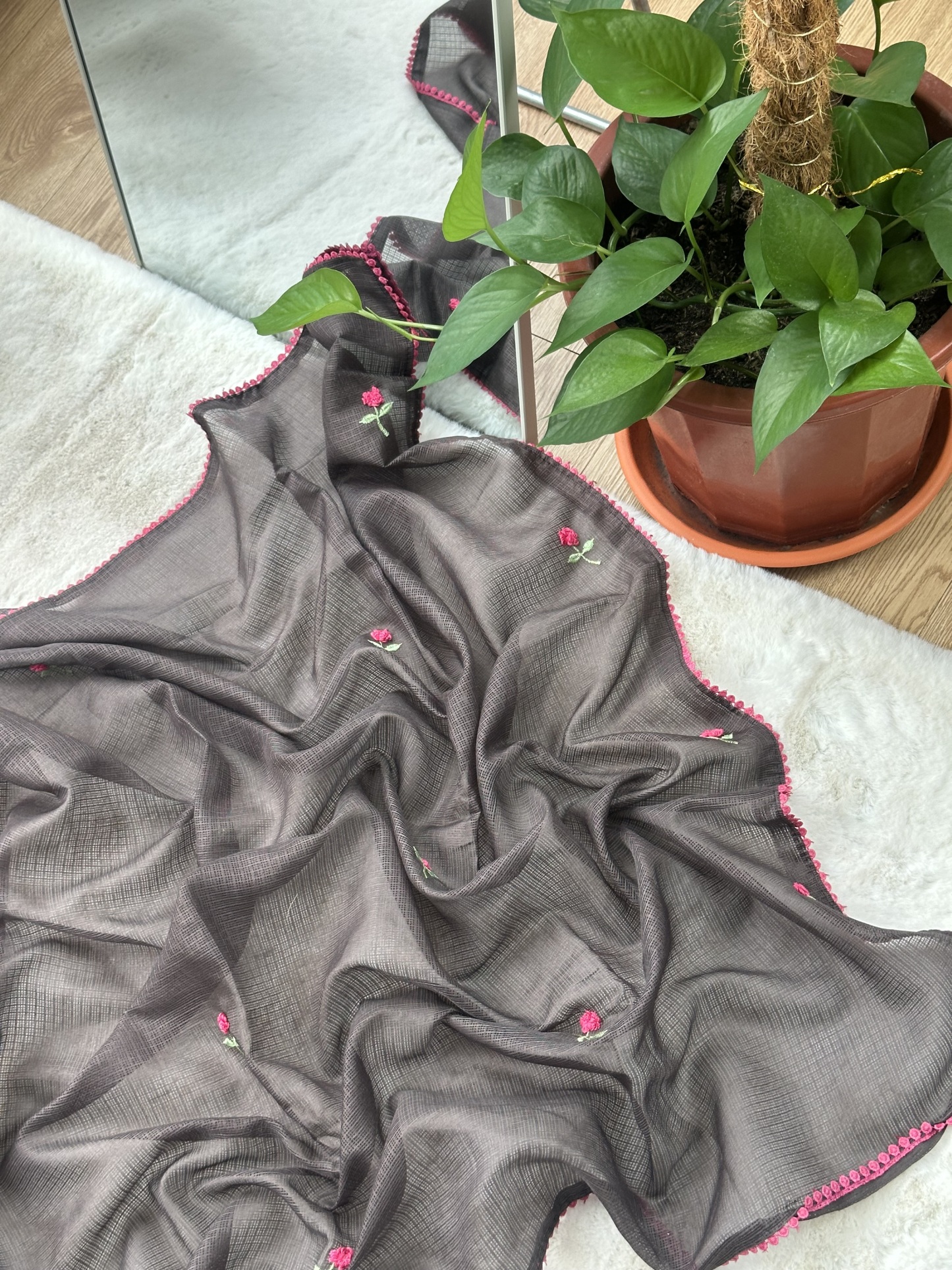 Kota Saree with Embroidery