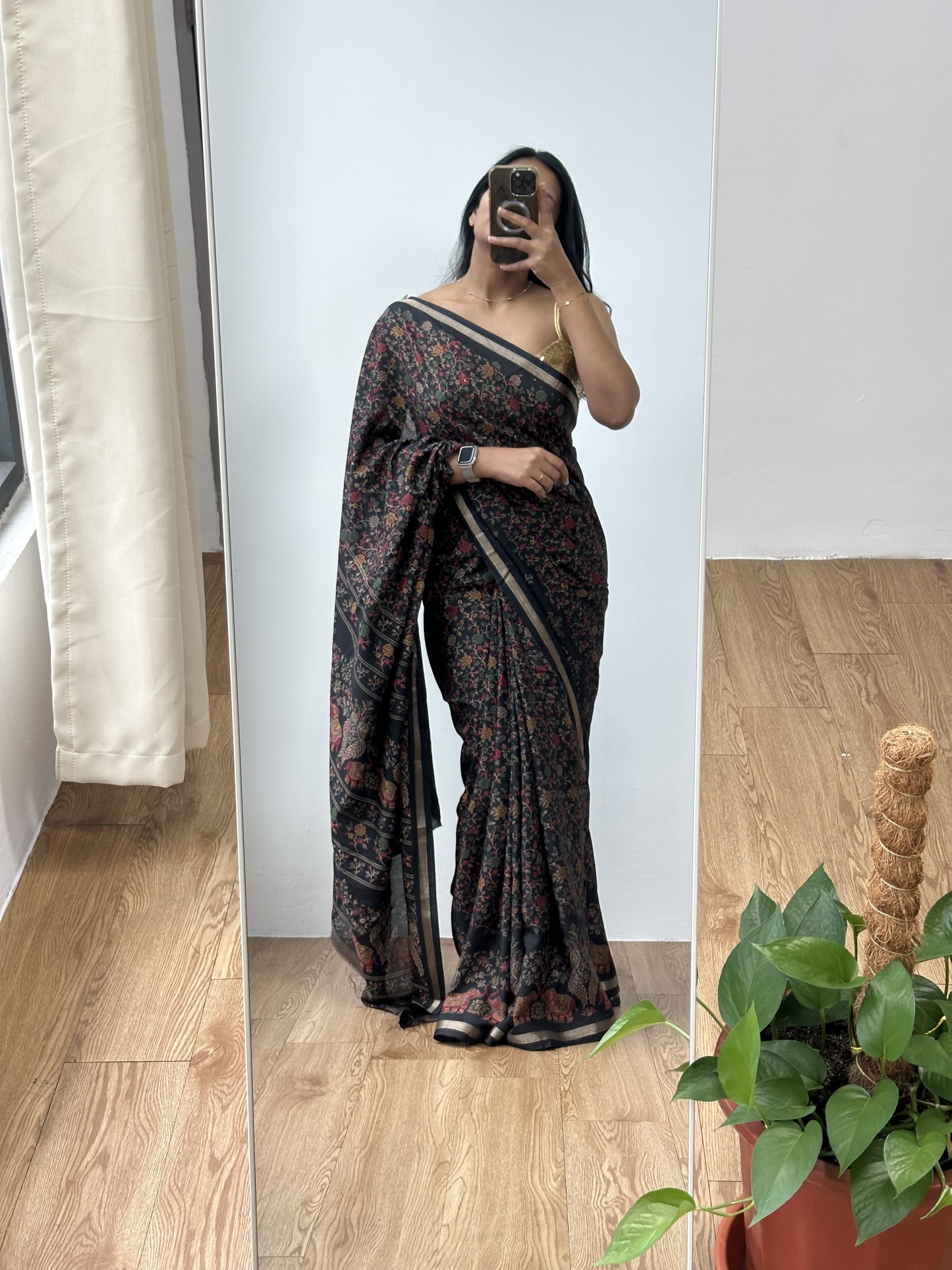 Soft Tussar Kashmiri Printed Saree