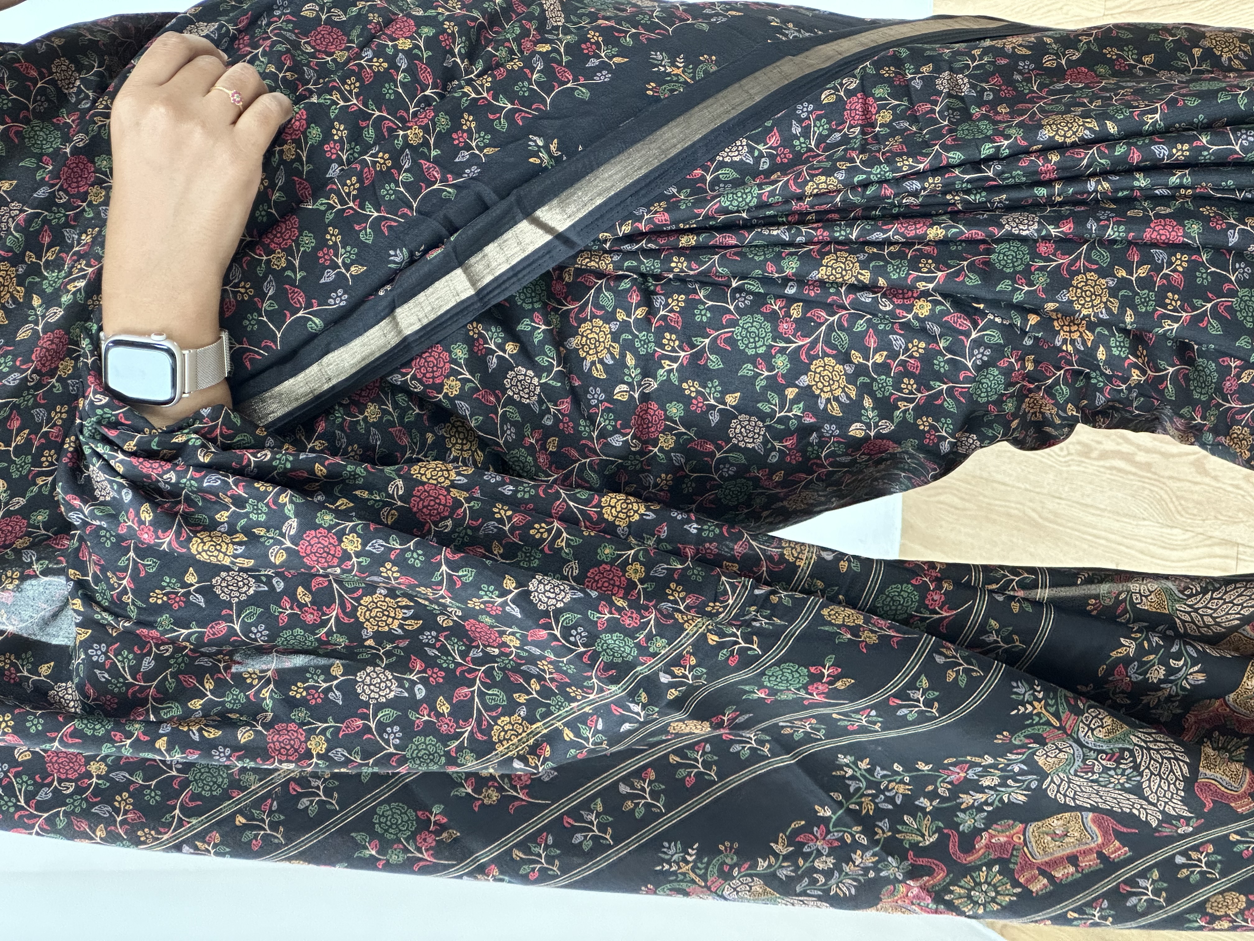 Soft Tussar Kashmiri Printed Saree