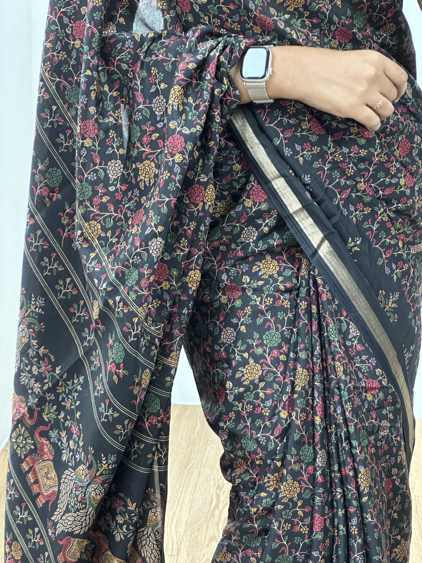 Soft Tussar Kashmiri Printed Saree