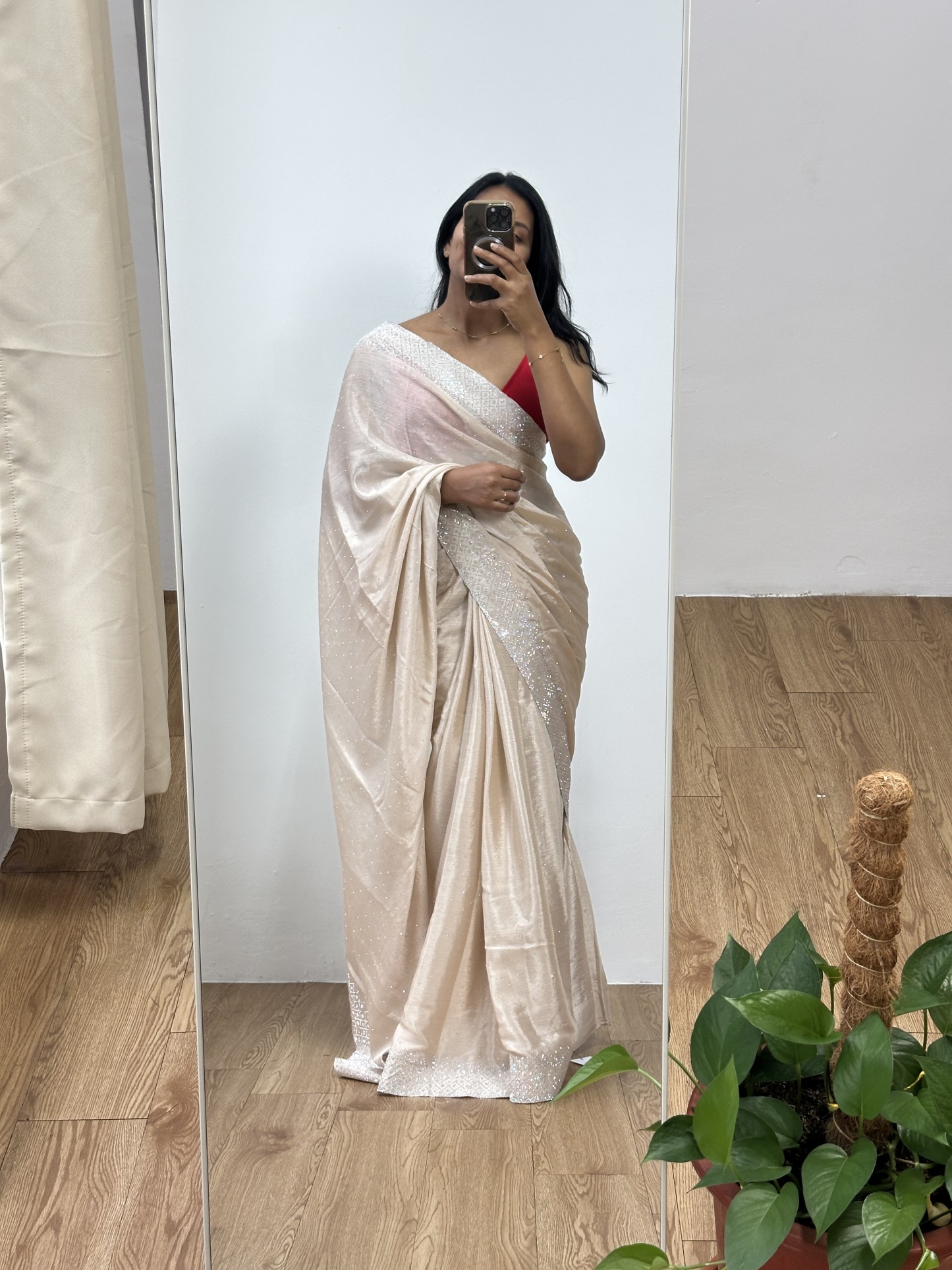 Soft Chinon Swarovski Saree