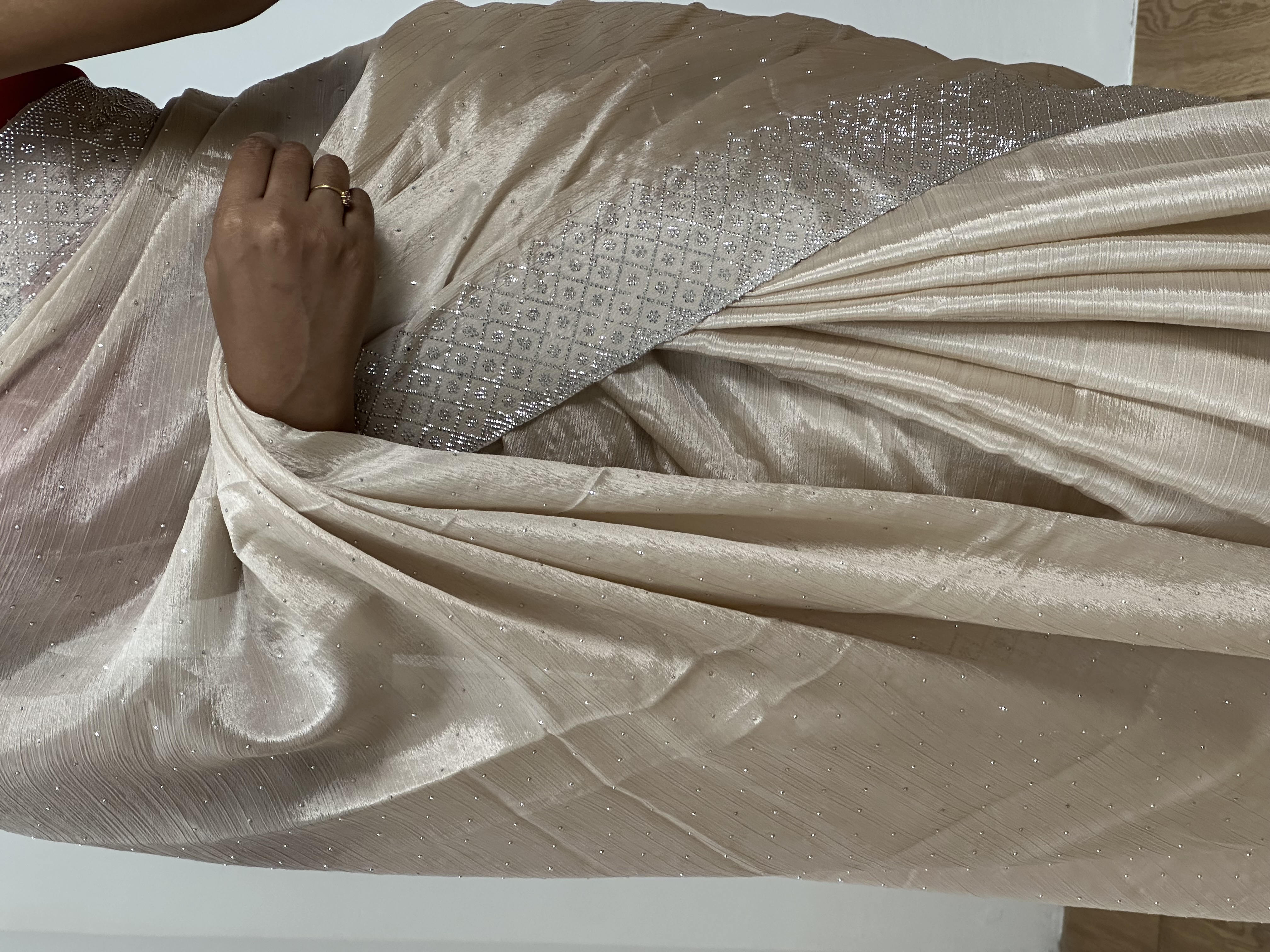 Soft Chinon Swarovski Saree