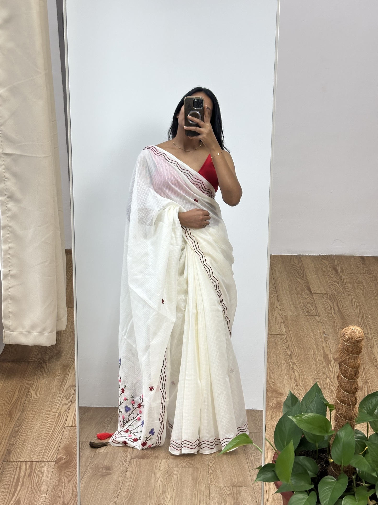 Kota Saree with Embroidery 