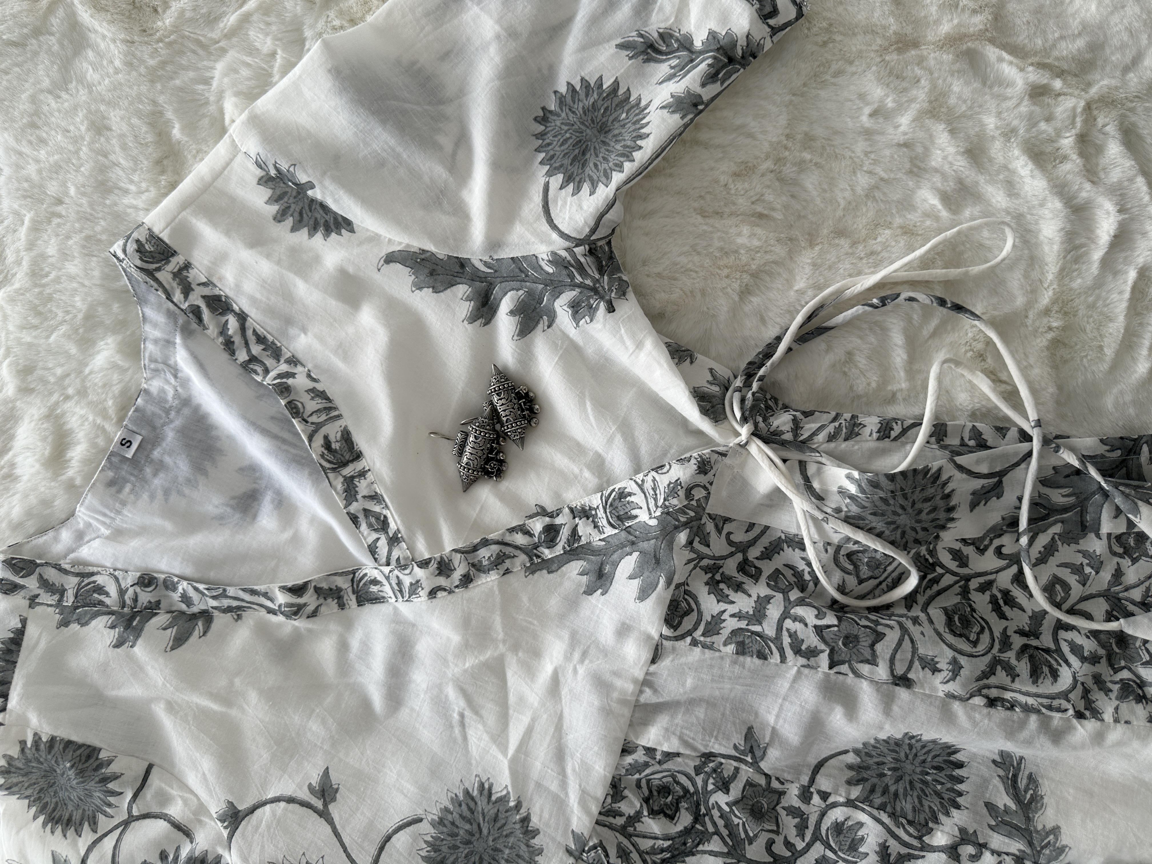 Wraparound Top with Gharara Pant