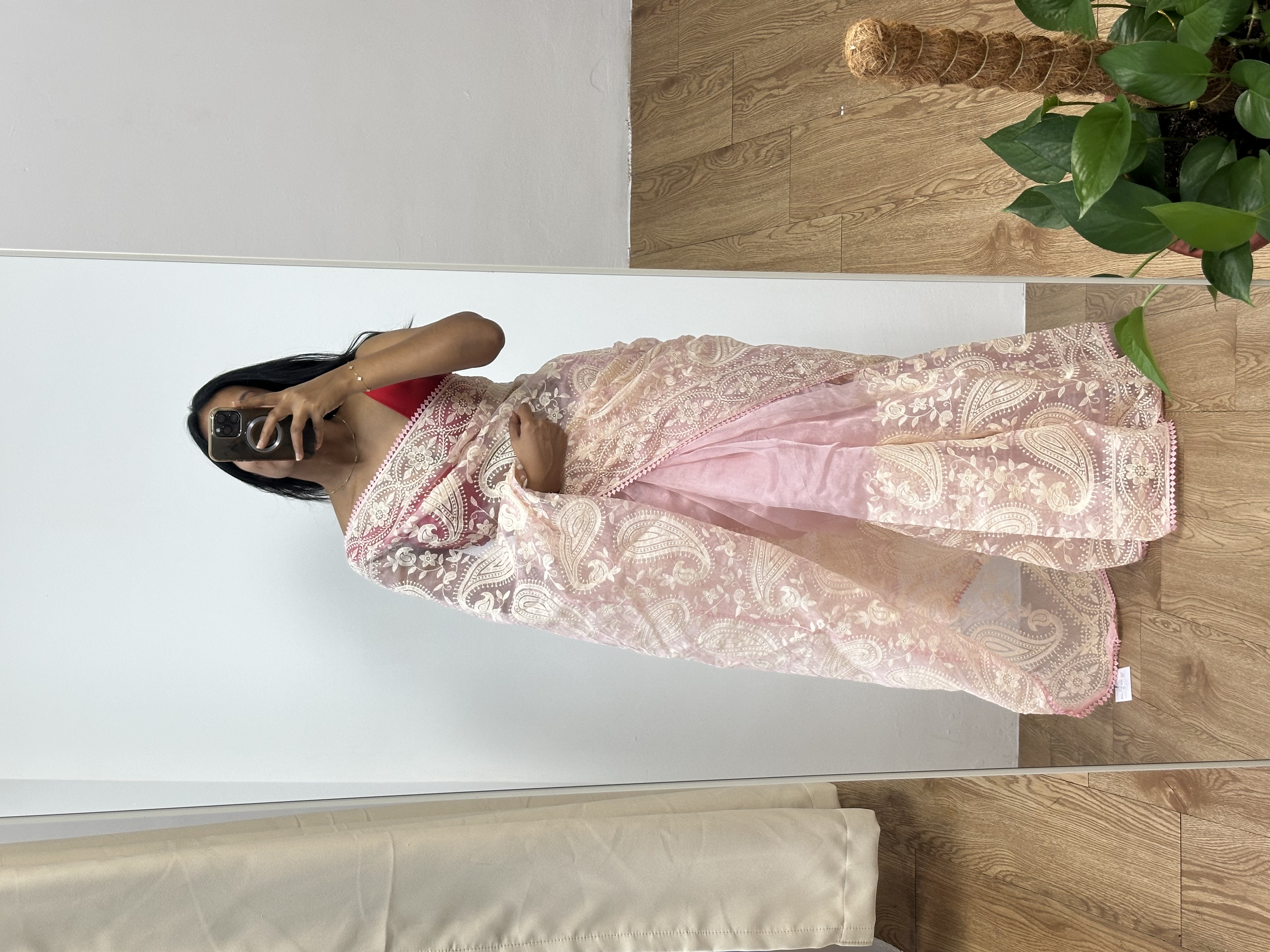 Chikankari Organza Saree