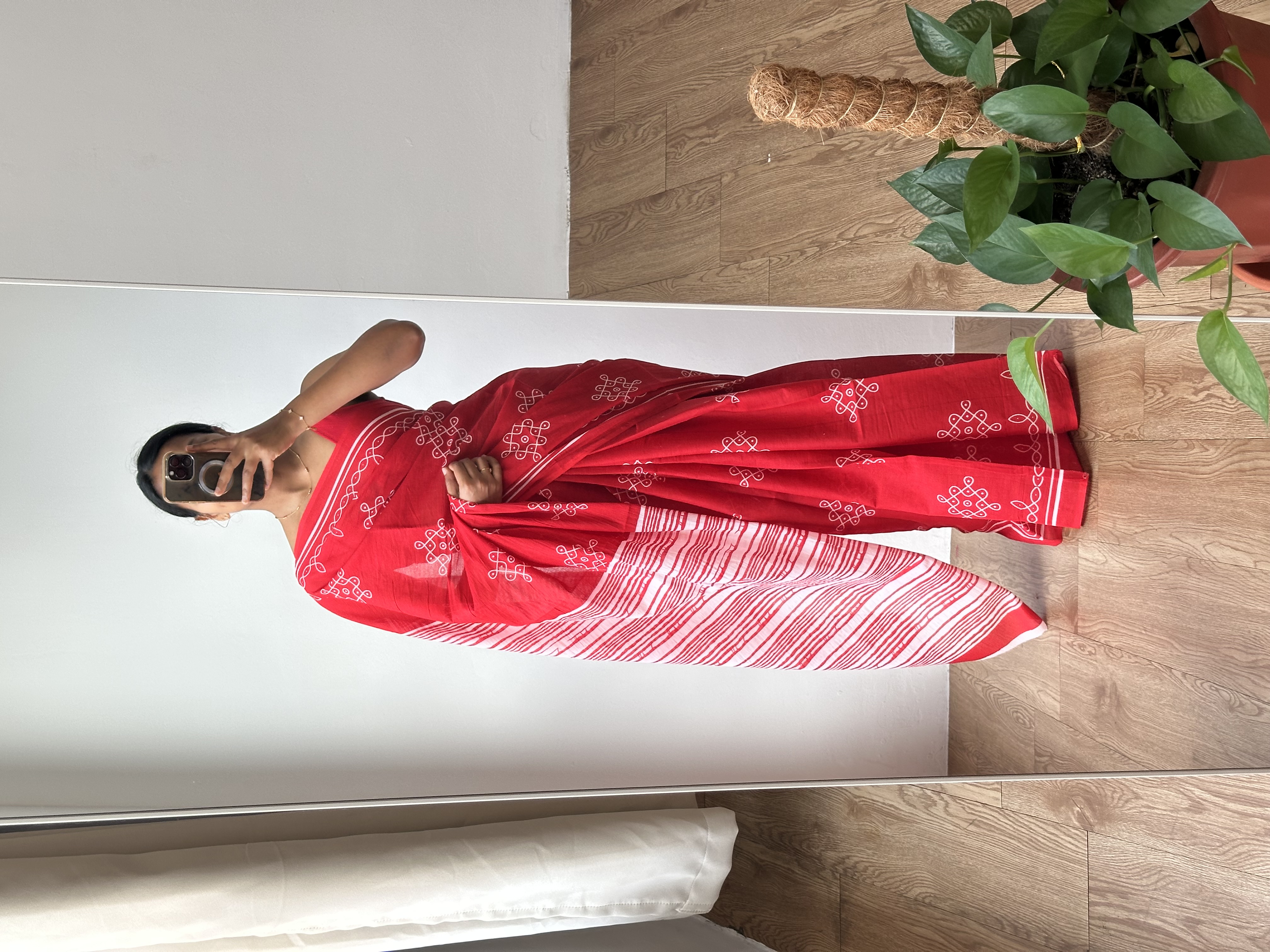 Cotton Handblock Saree (5)