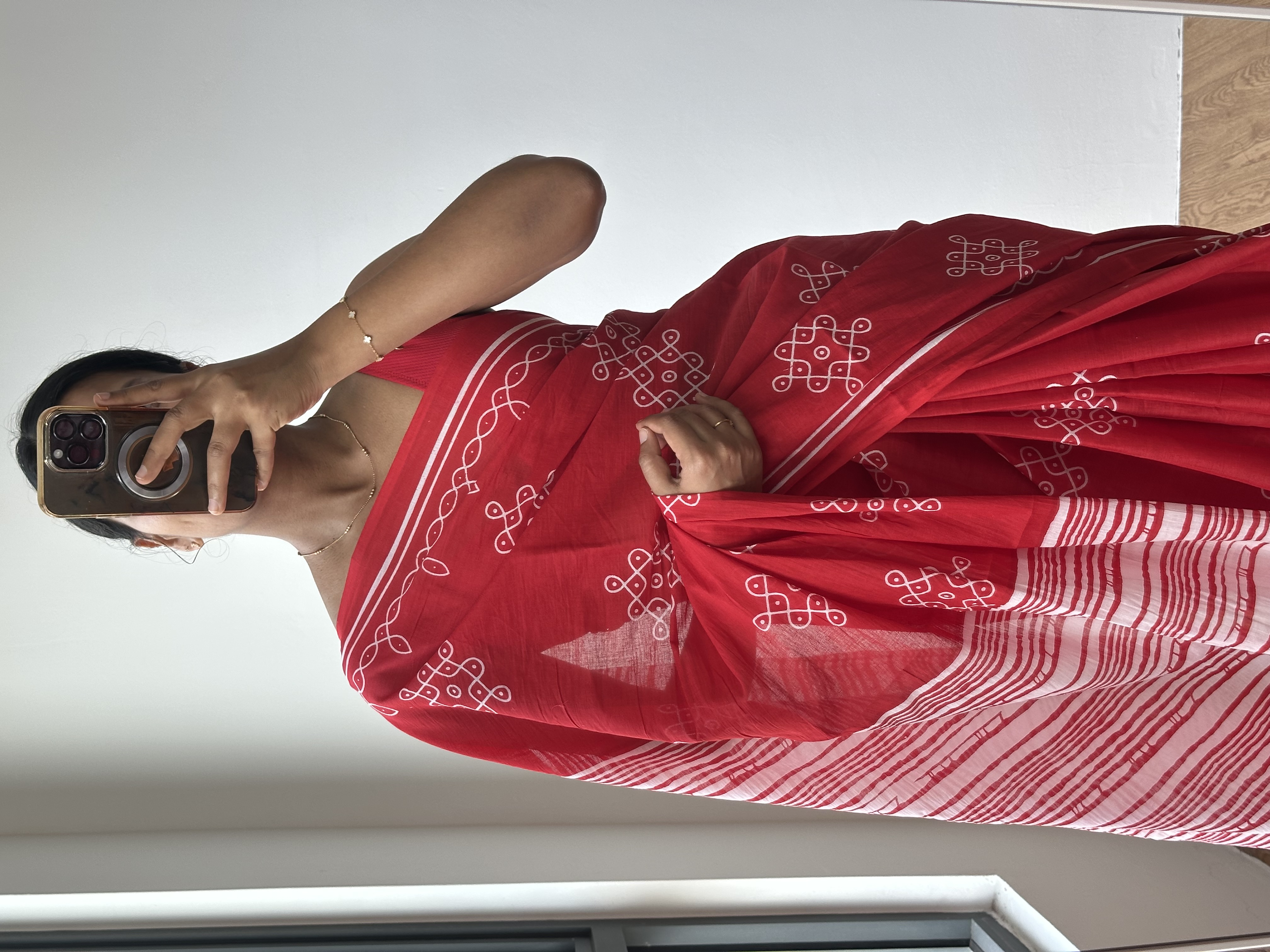 Cotton Handblock Saree (5)