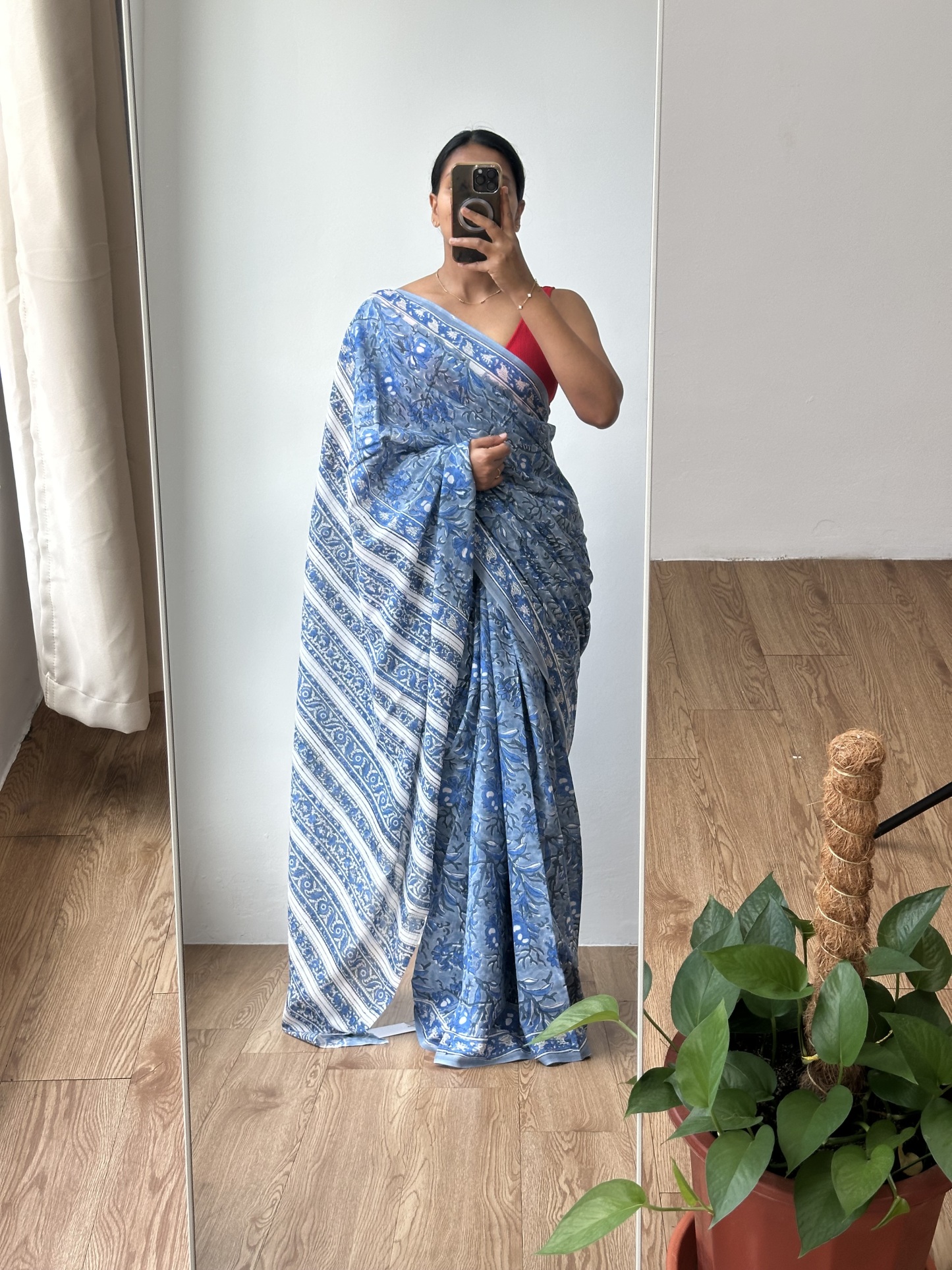 Cotton Handblock Saree (8)