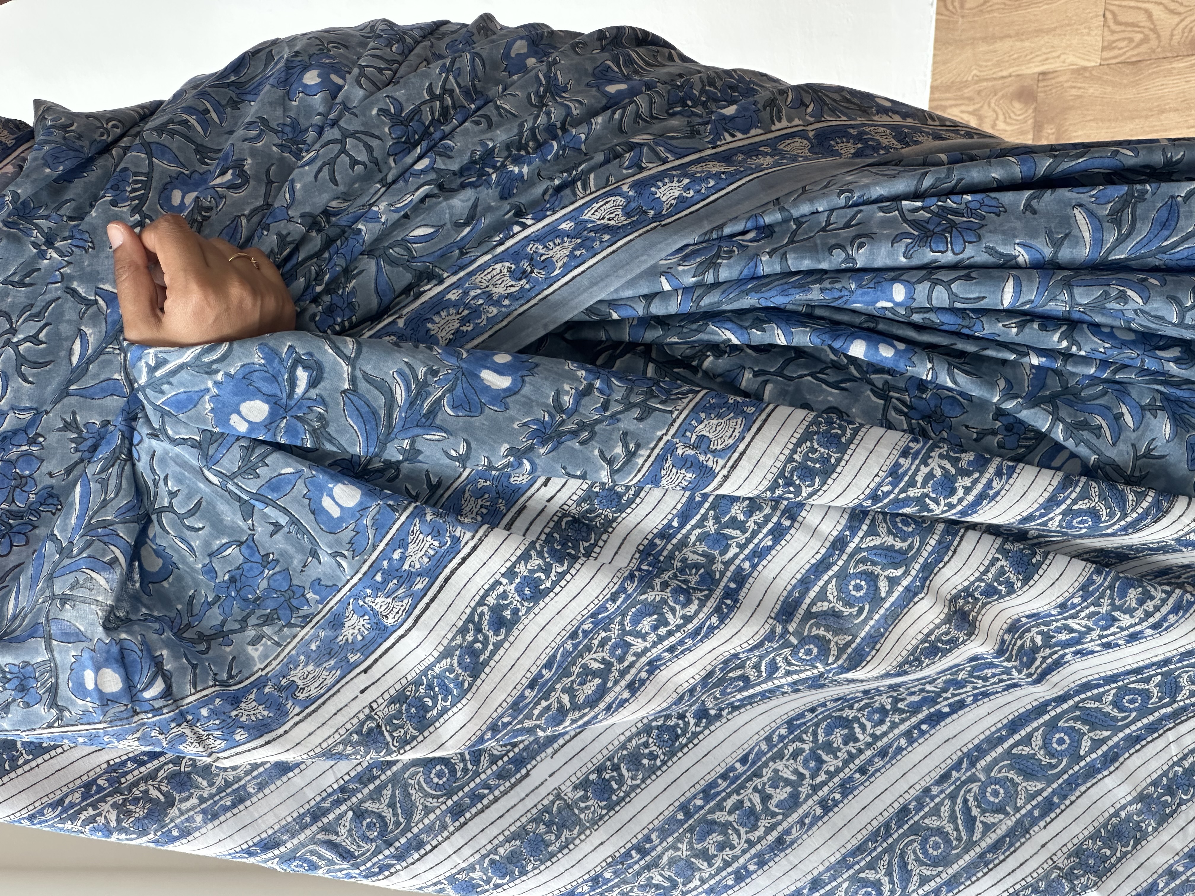 Cotton Handblock Saree (8)