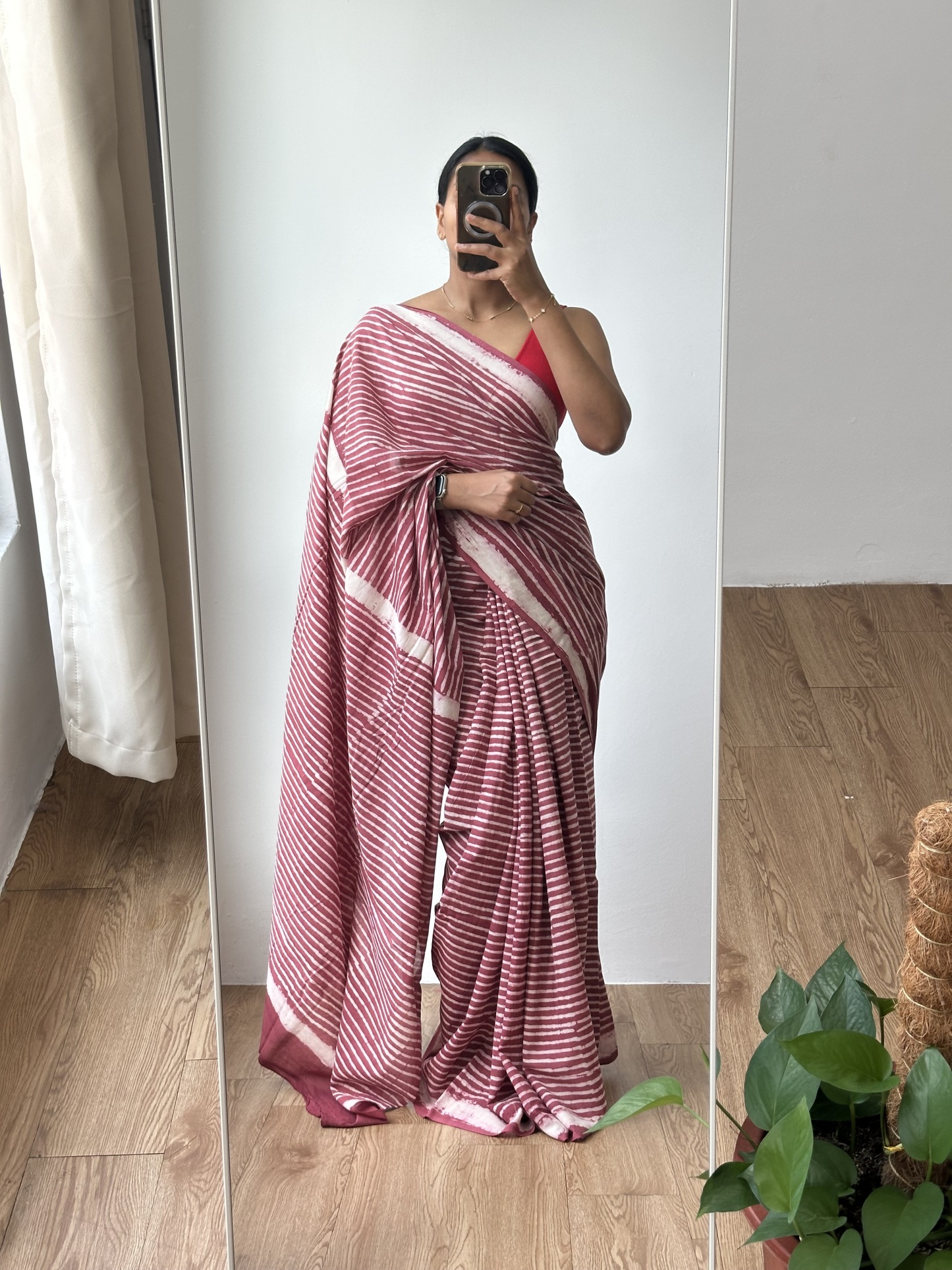 Cotton Handblock Saree (7)