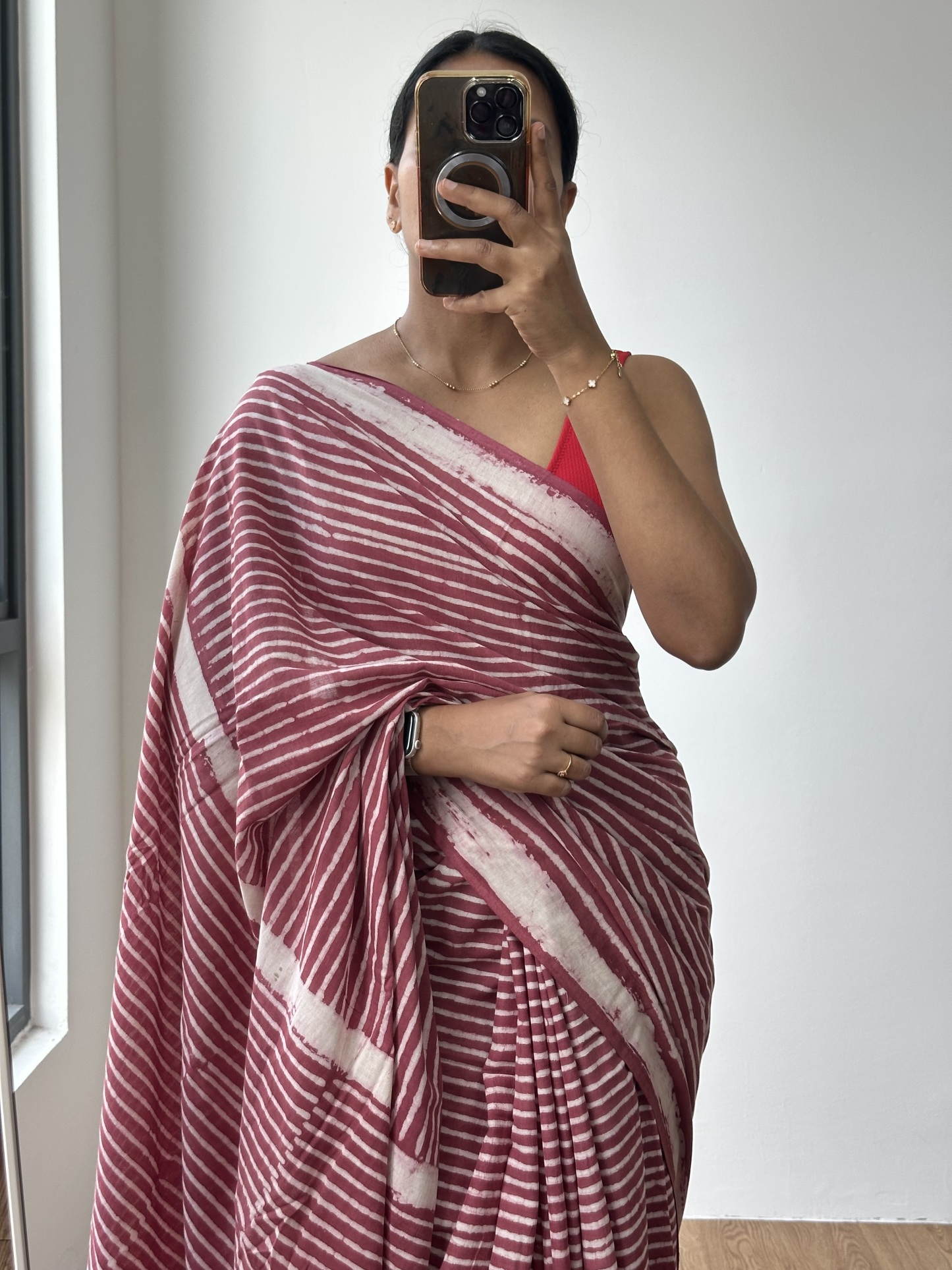 Cotton Handblock Saree (7)