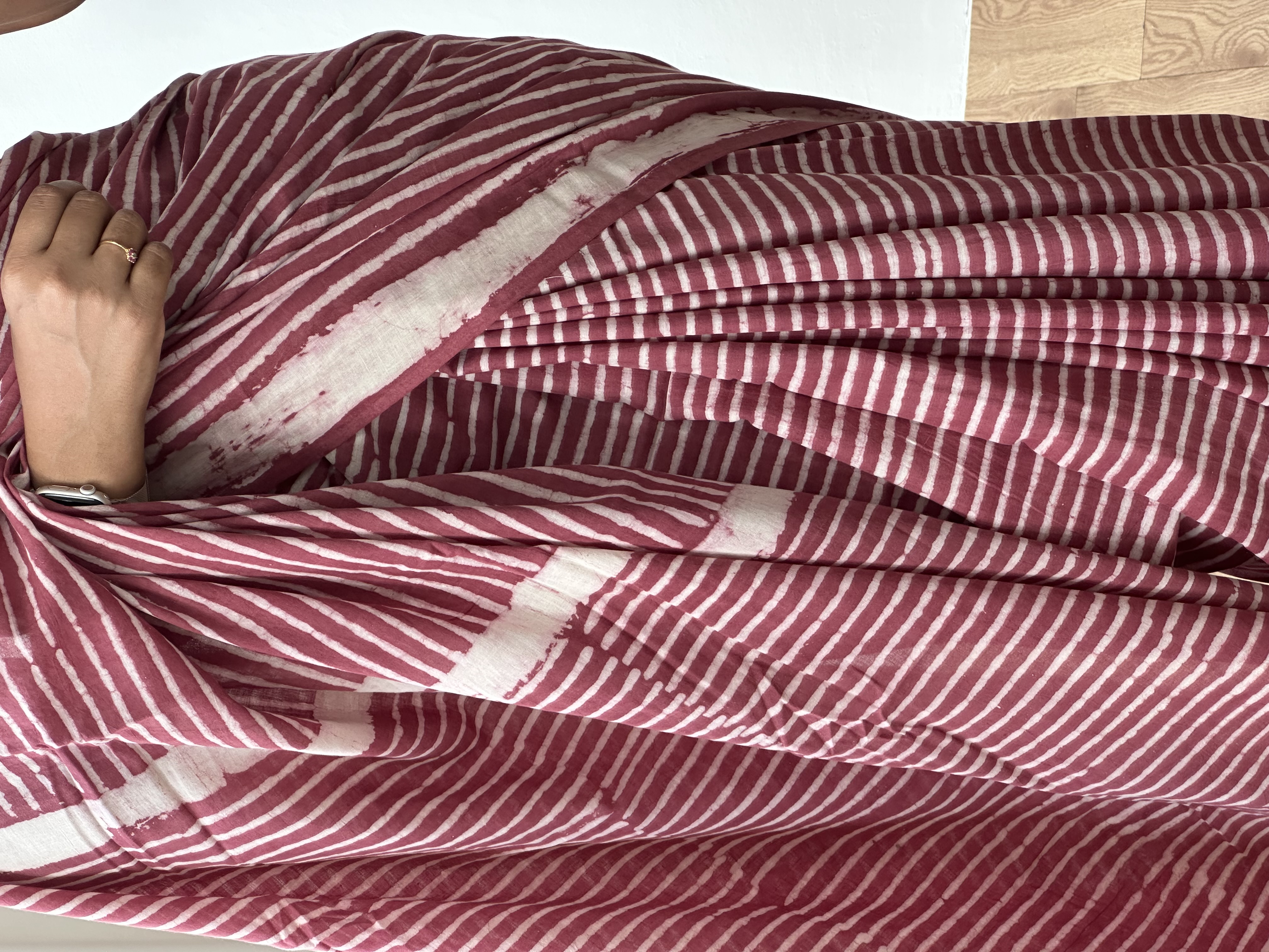 Cotton Handblock Saree (7)