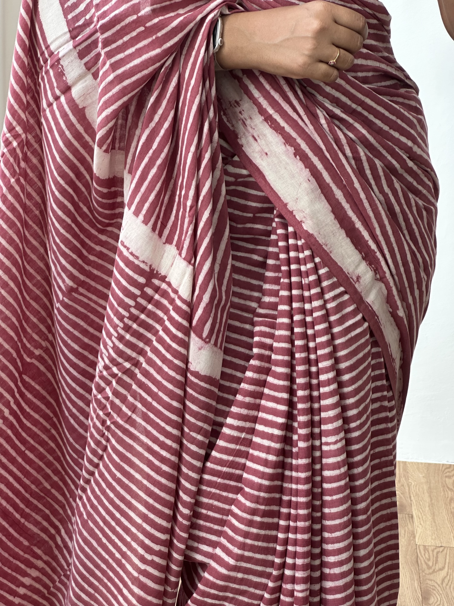 Cotton Handblock Saree (7)