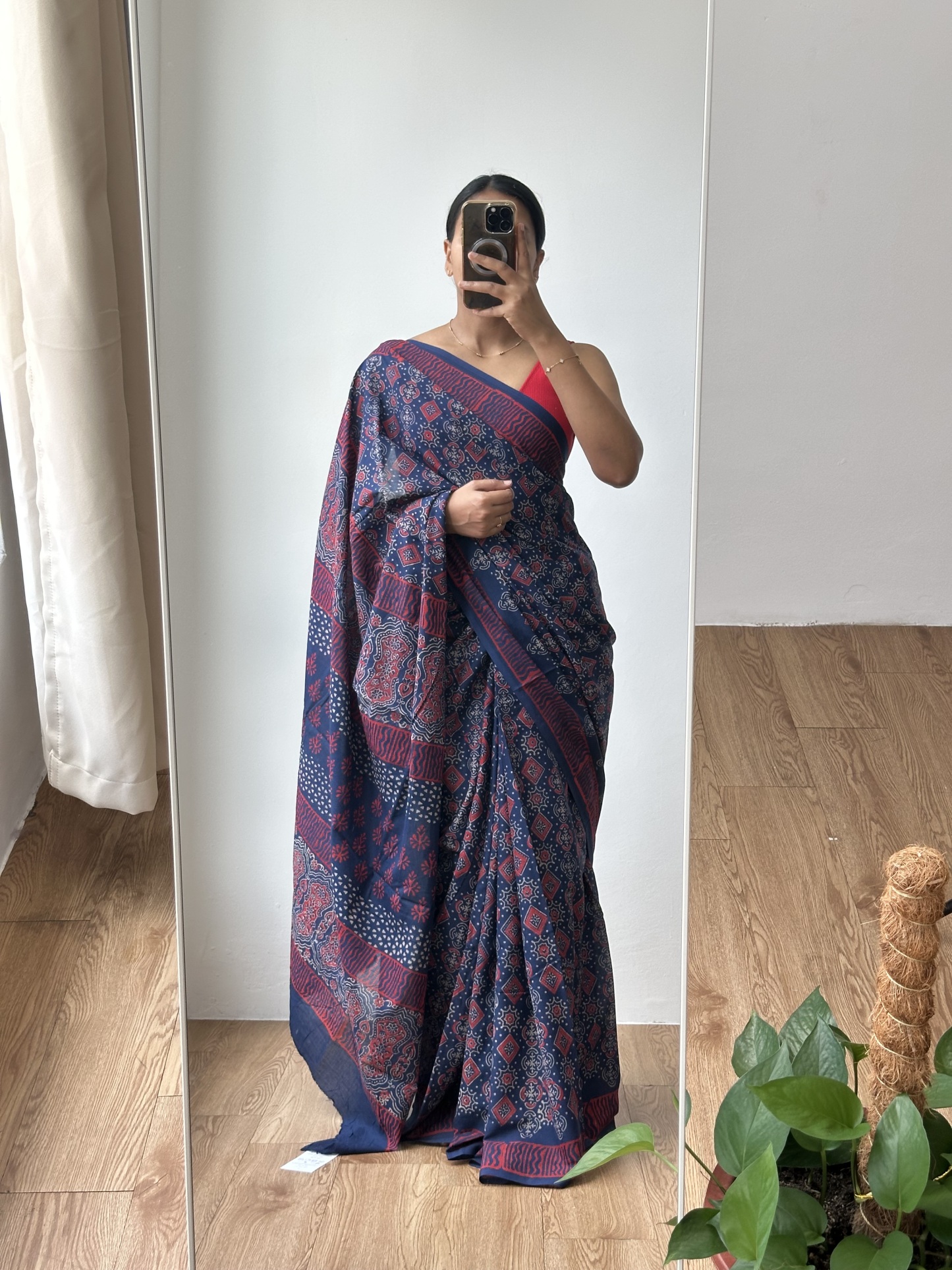 Cotton Handblock Saree (6)