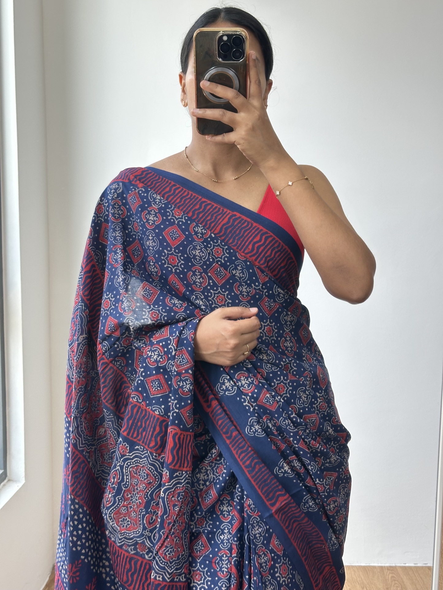 Cotton Handblock Saree (6)