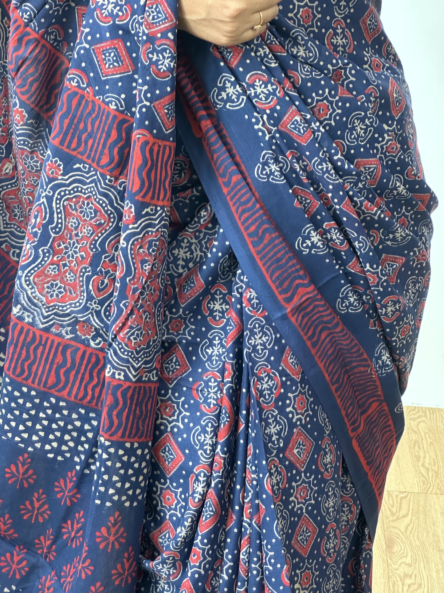 Cotton Handblock Saree (6)