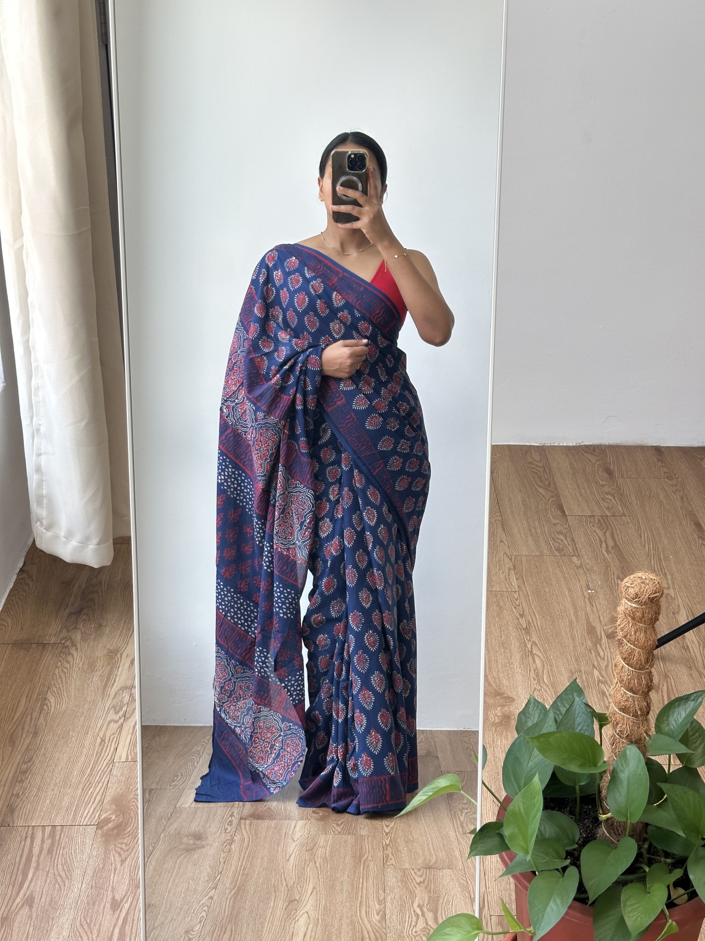 Cotton Handblock Saree (9)