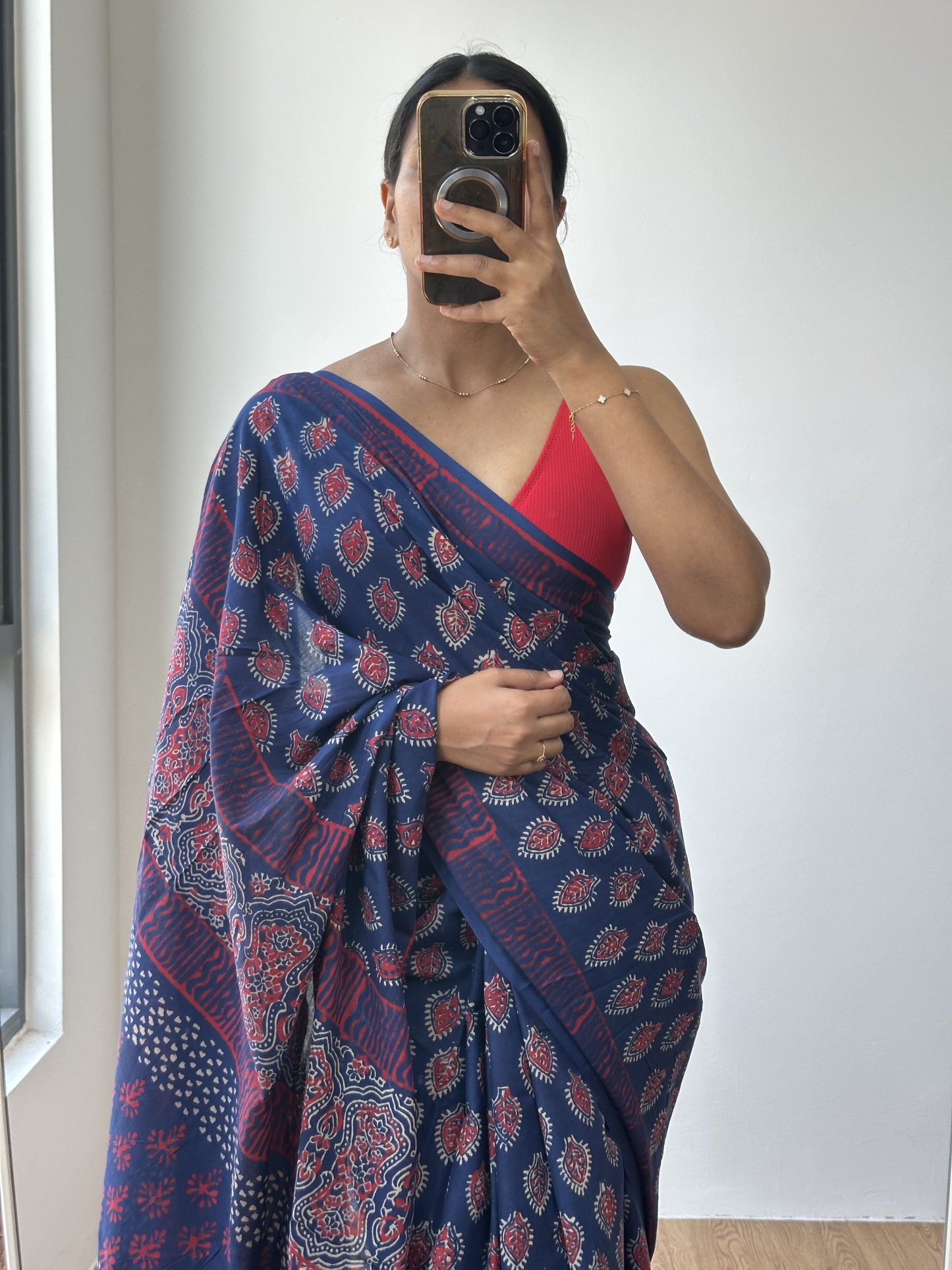 Cotton Handblock Saree (9)