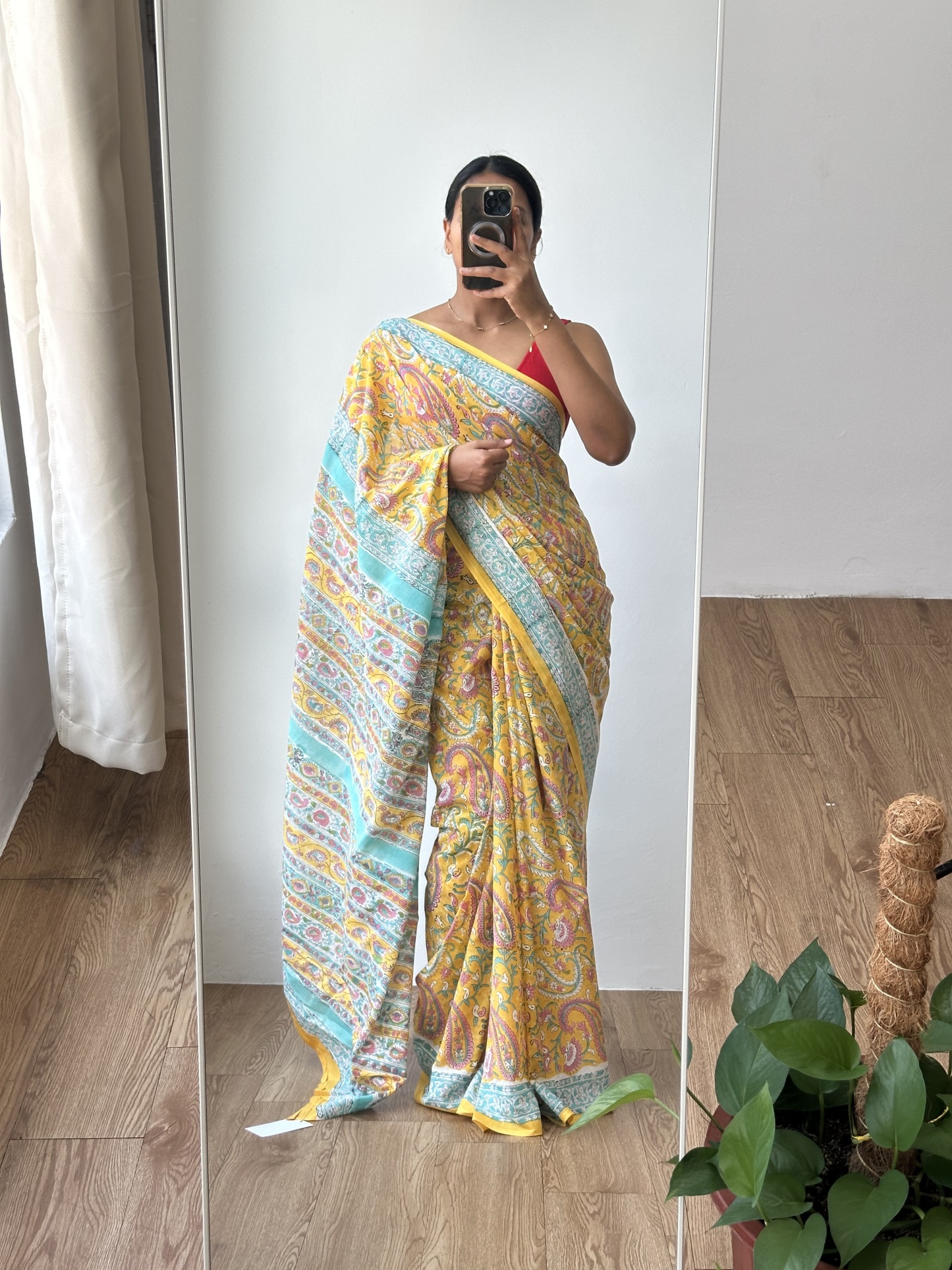 Cotton Handblock Saree (4)