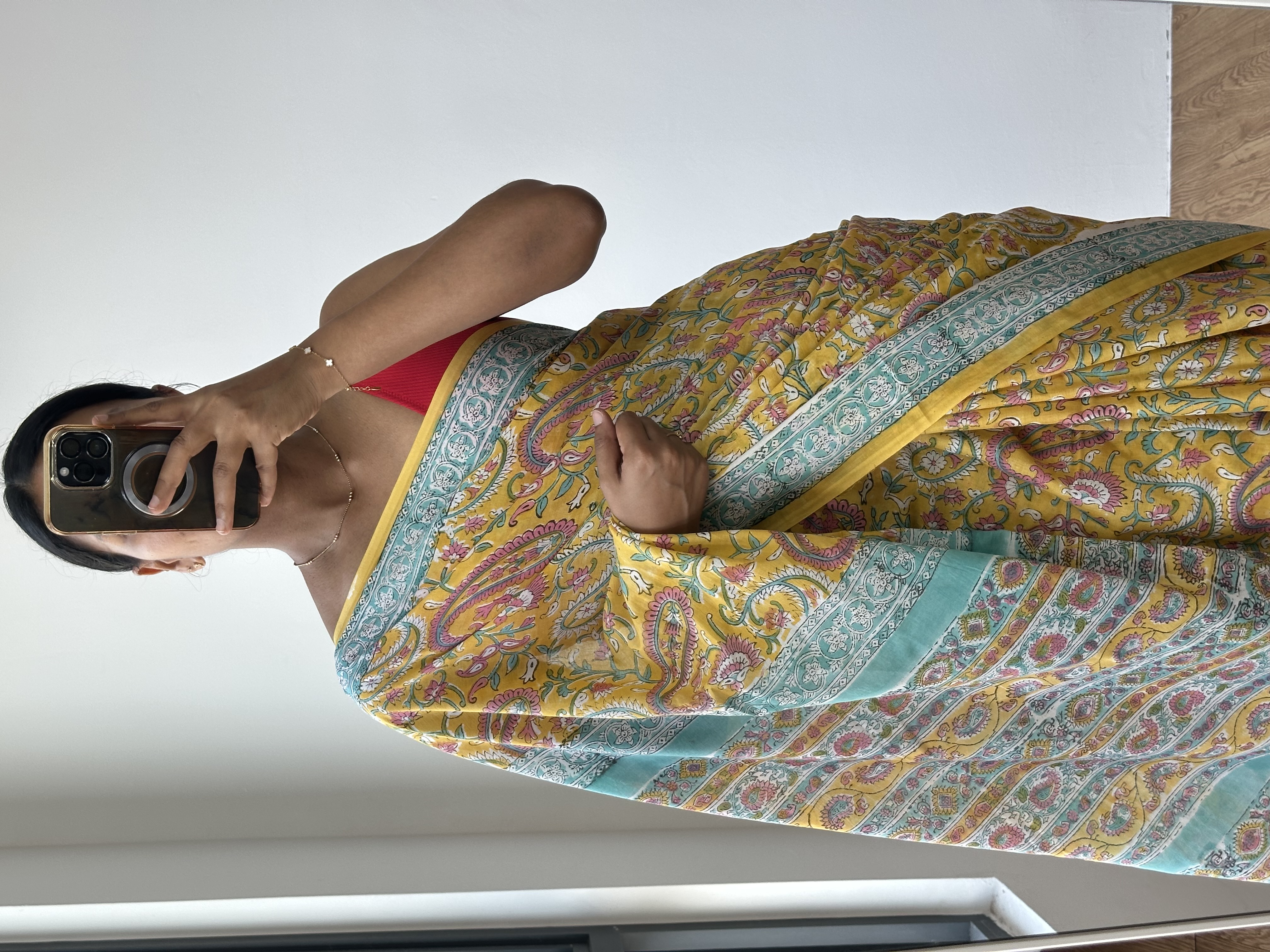 Cotton Handblock Saree (4)