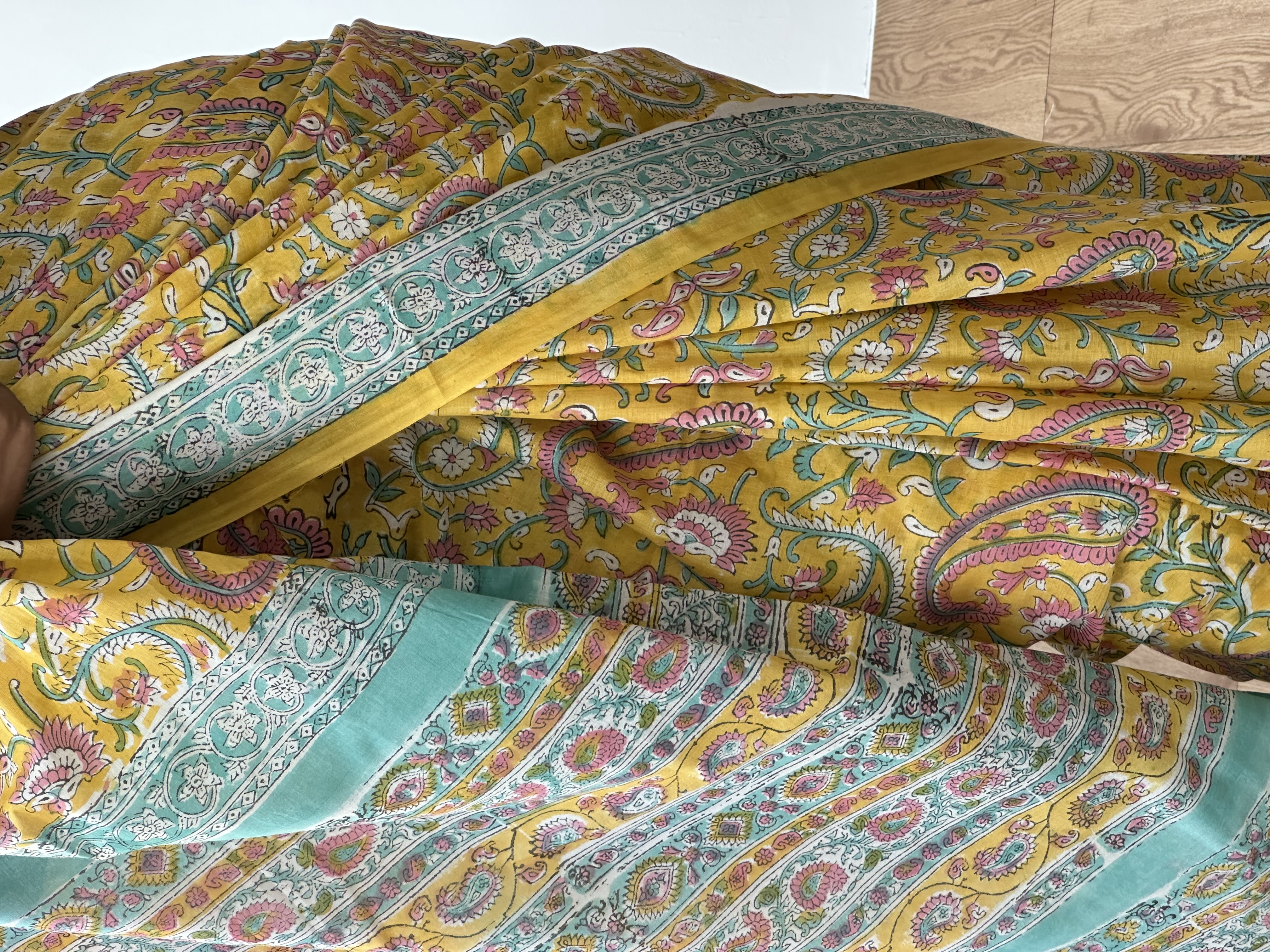 Cotton Handblock Saree (4)