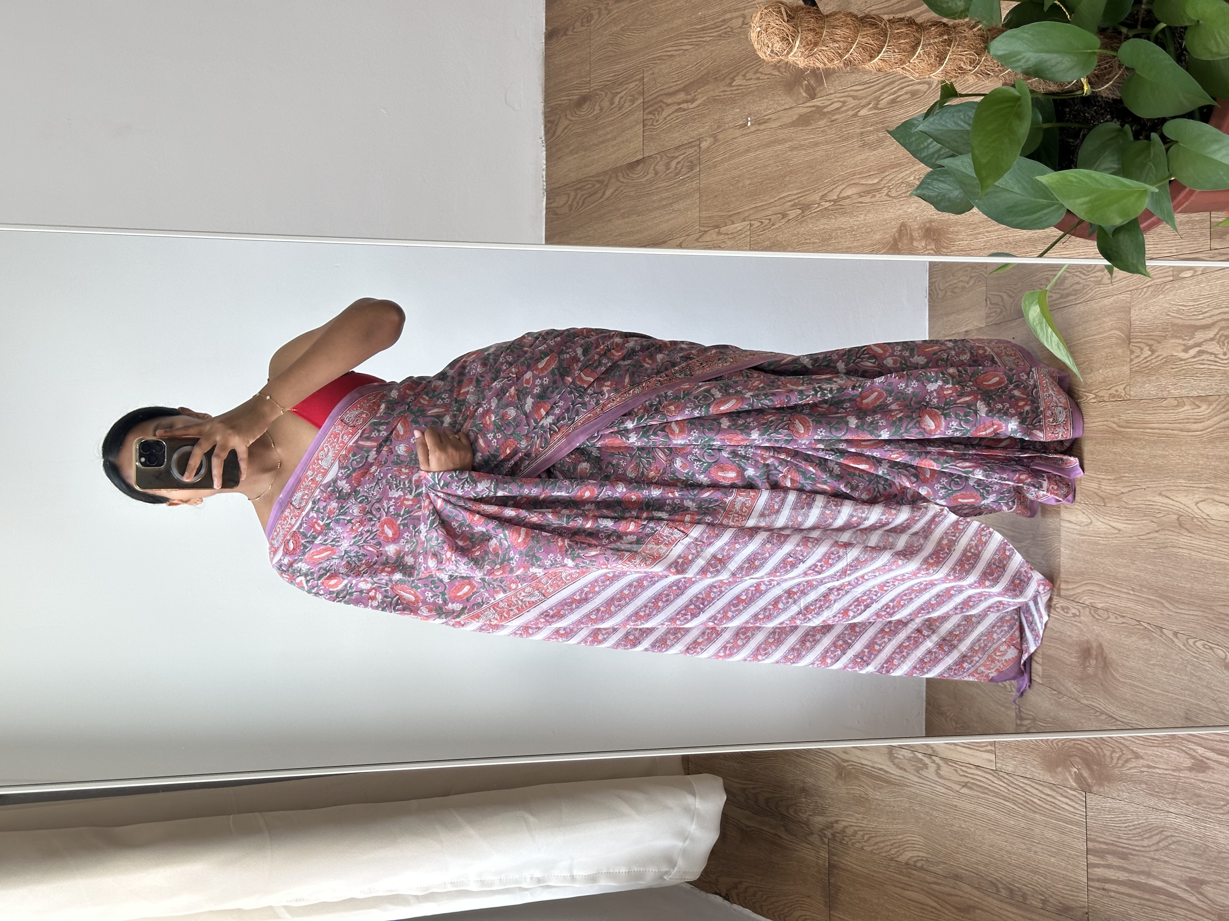 Cotton Handblock Saree (3)