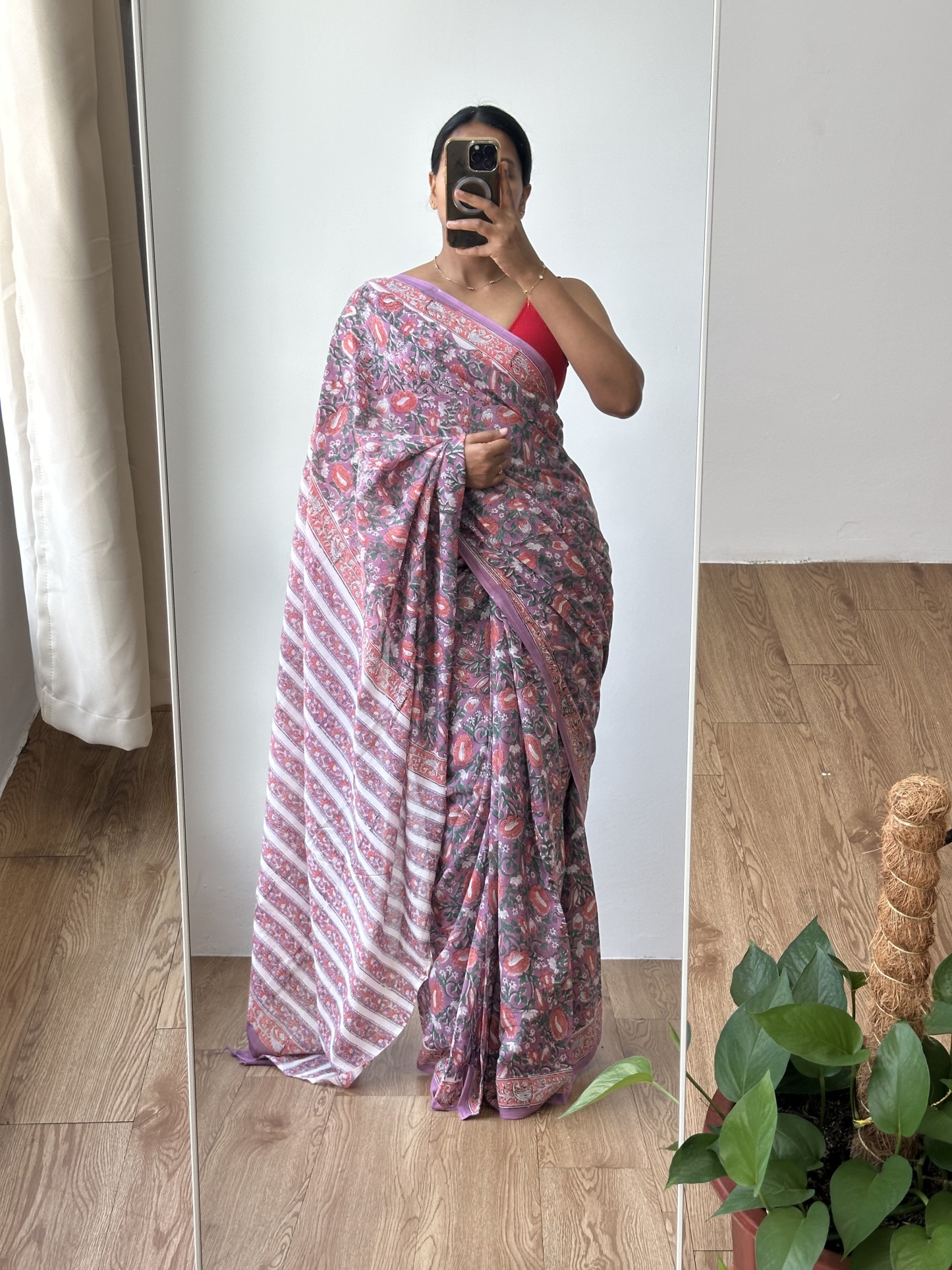 Cotton Handblock Saree (3)