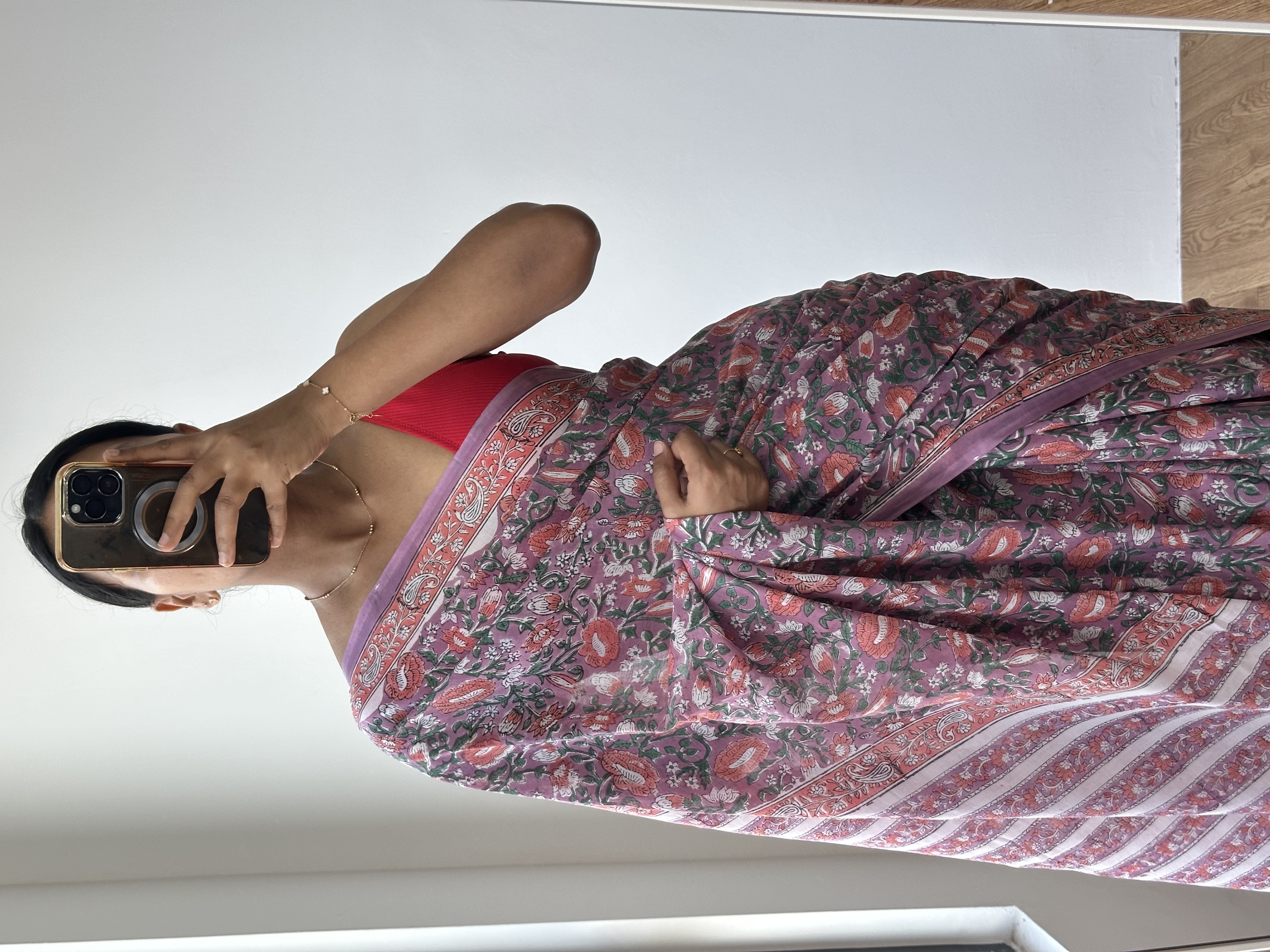 Cotton Handblock Saree (3)