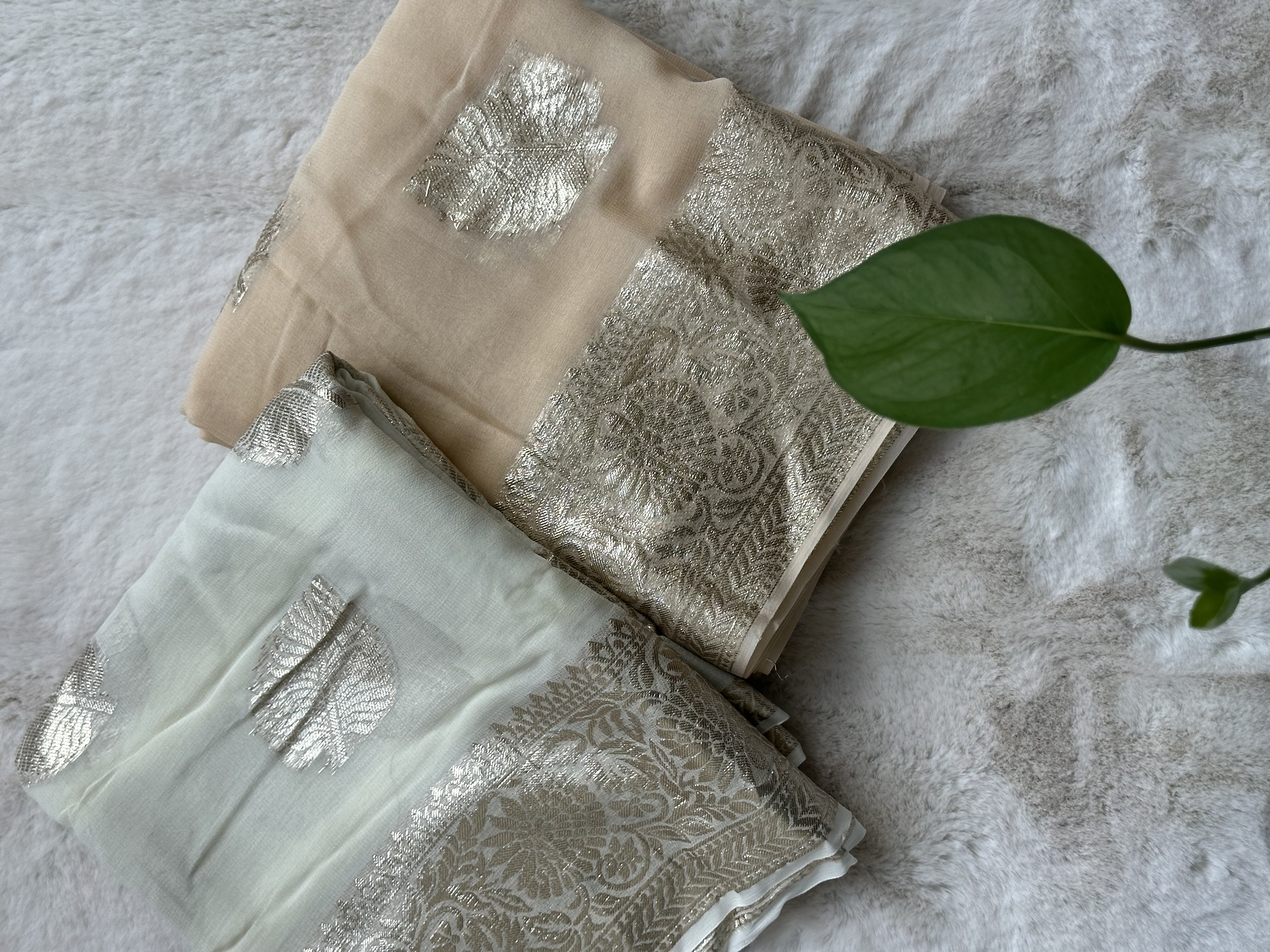 Leaf Viscose Georgette Saree