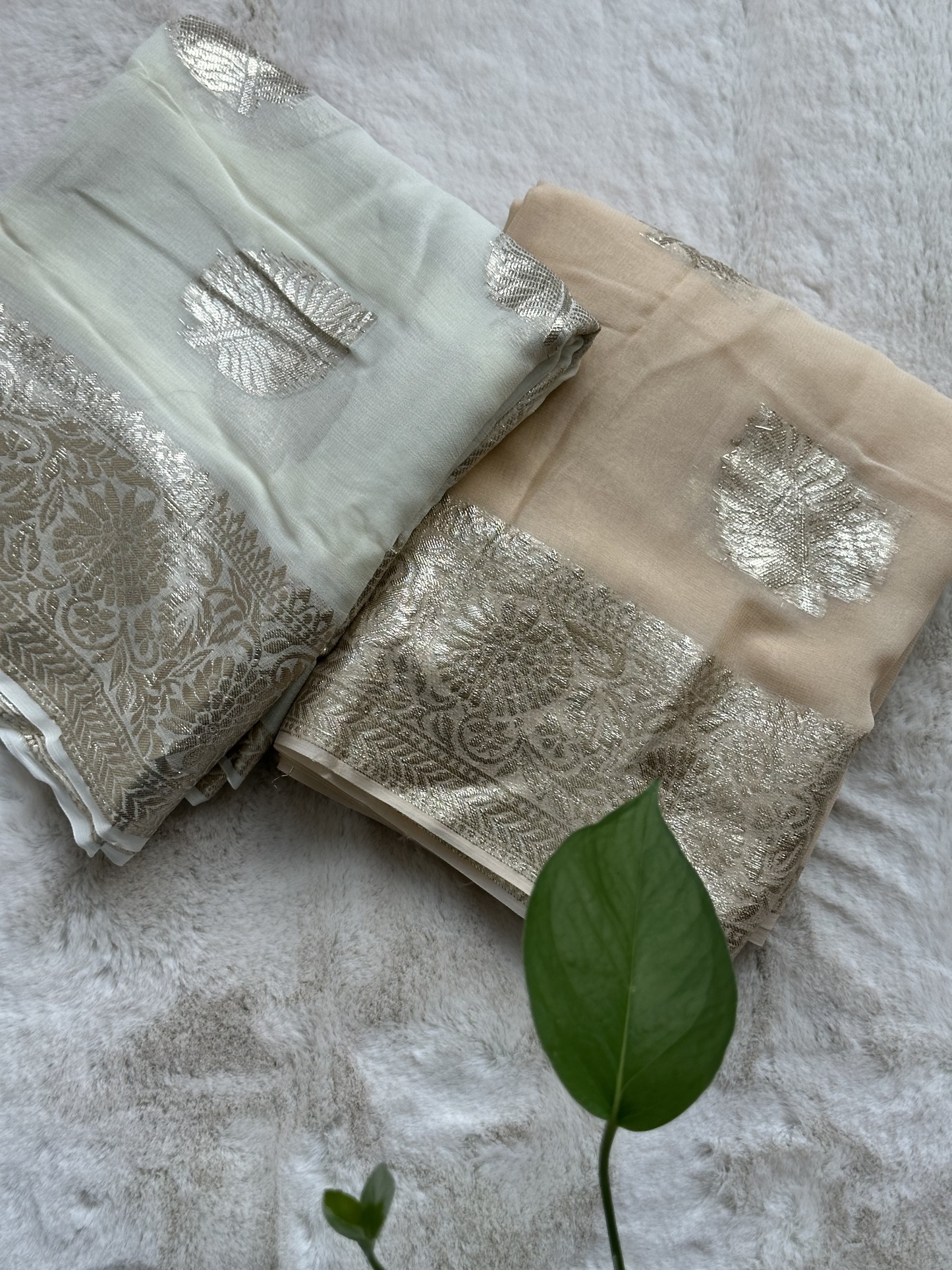 Leaf Viscose Georgette Saree