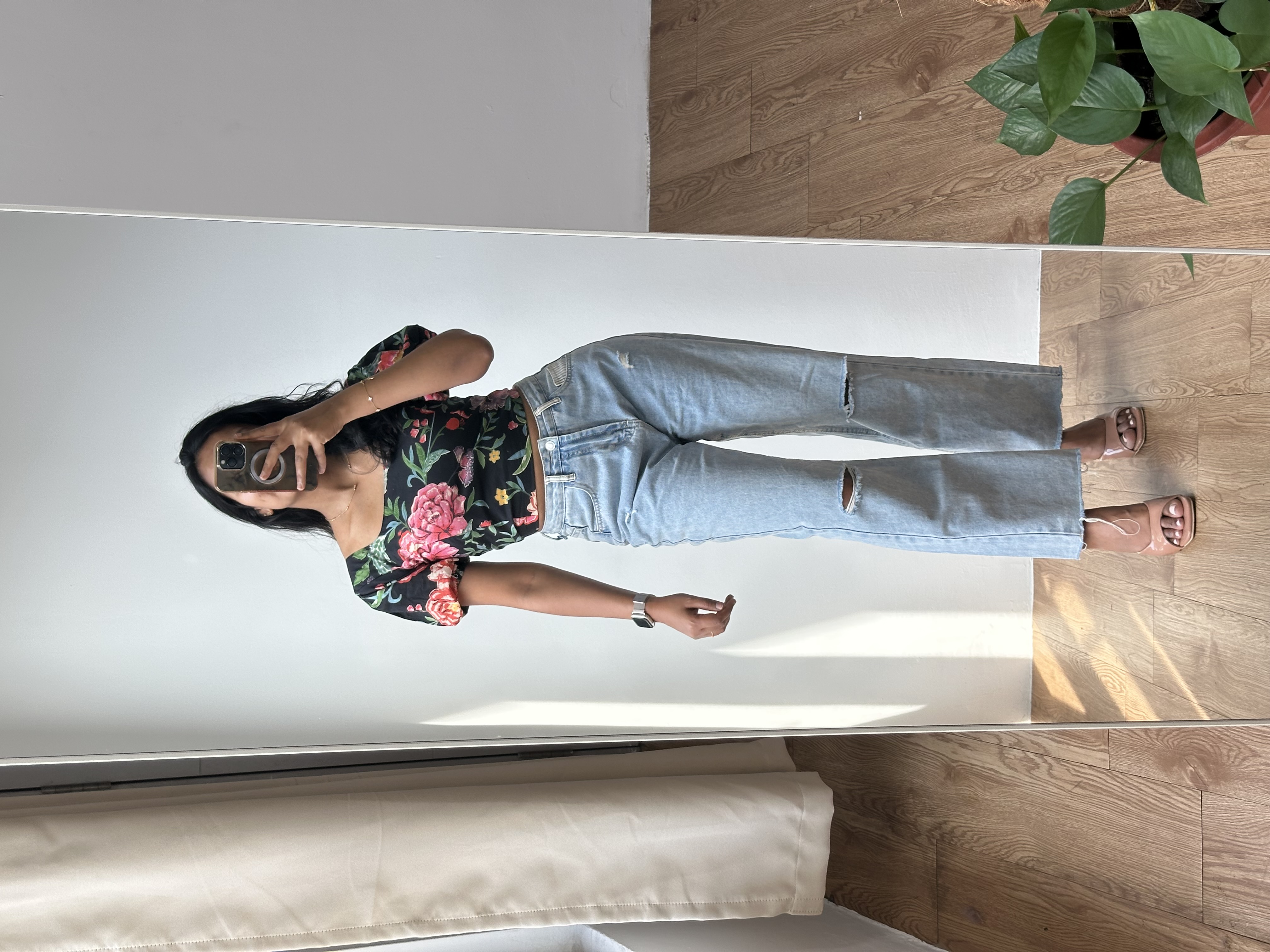 Puff Sleeve Crop Top