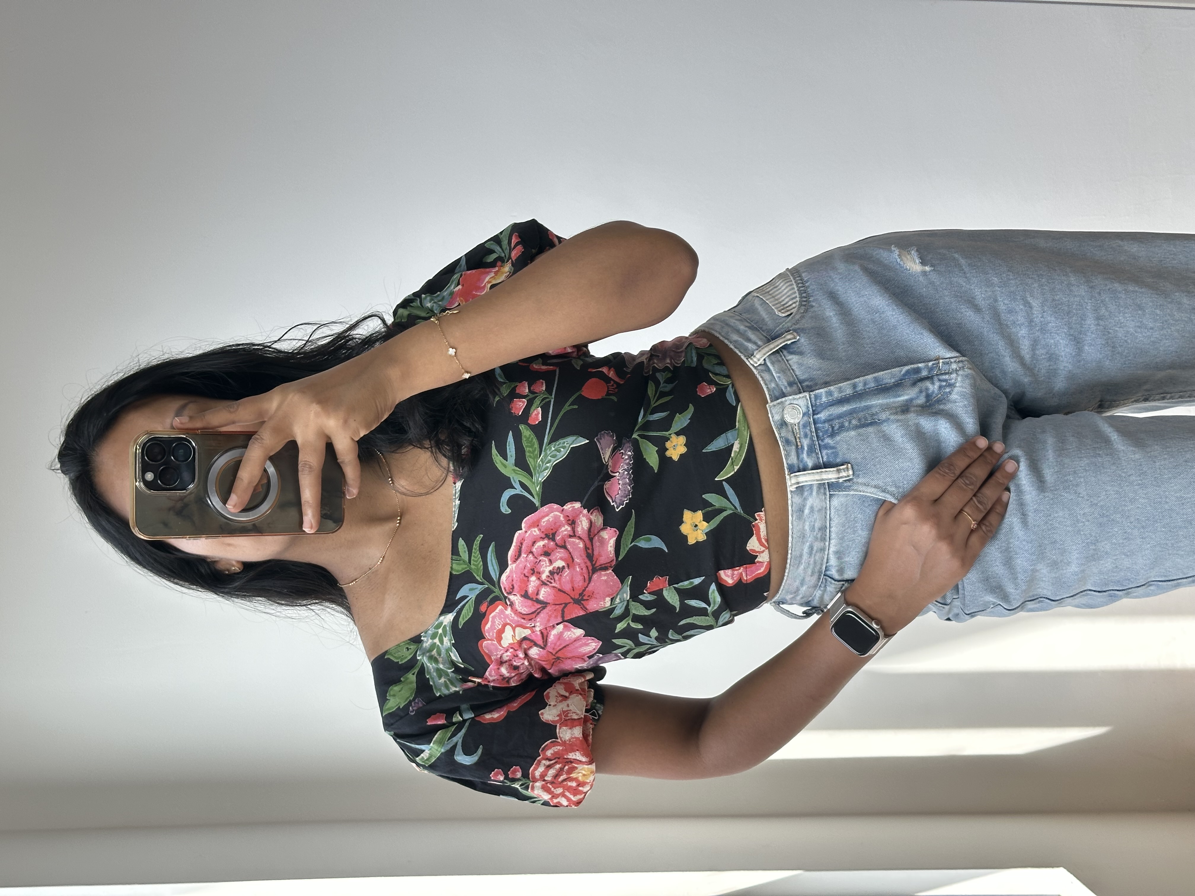 Puff Sleeve Crop Top