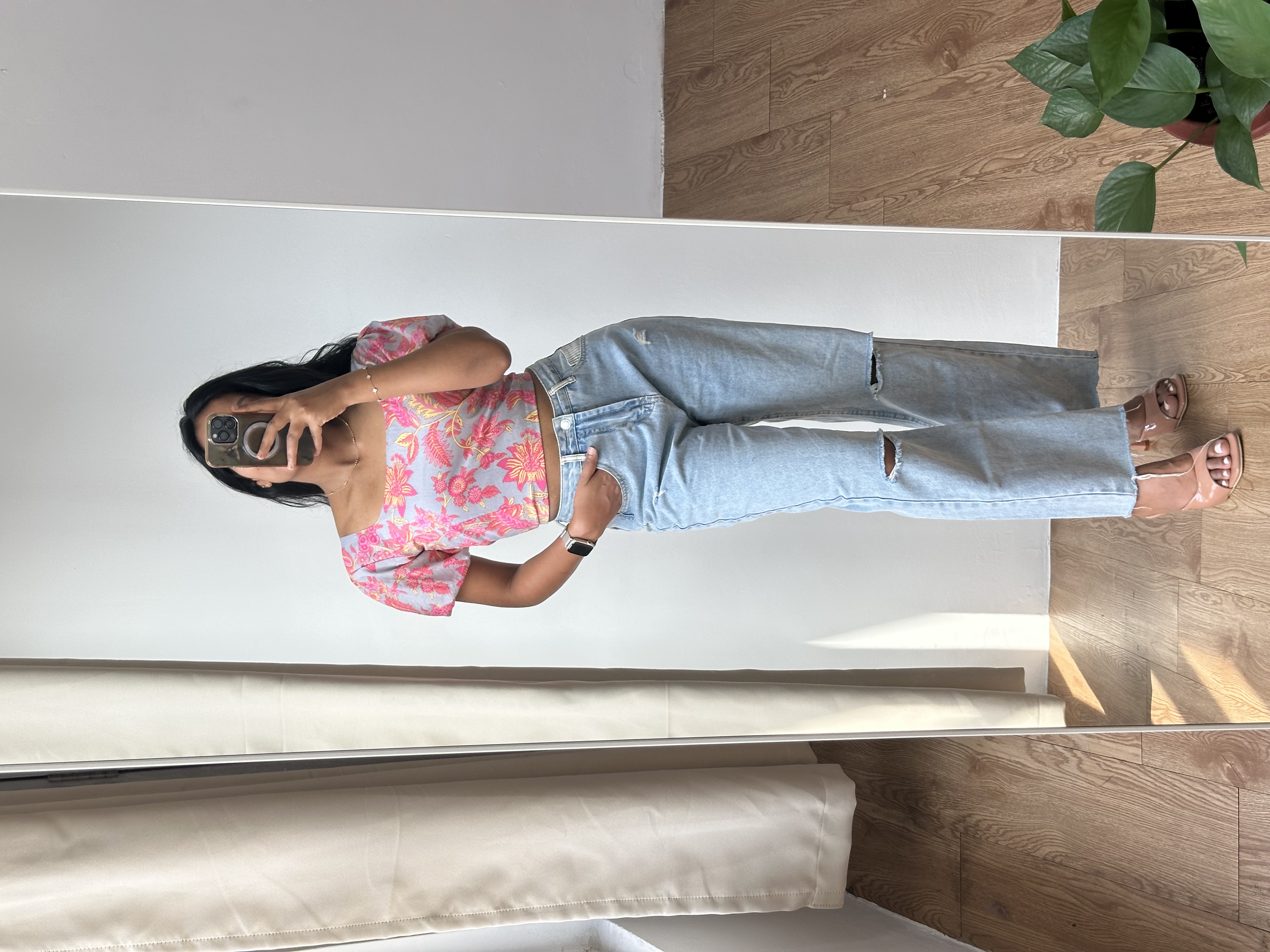 Puff Sleeve Crop Top